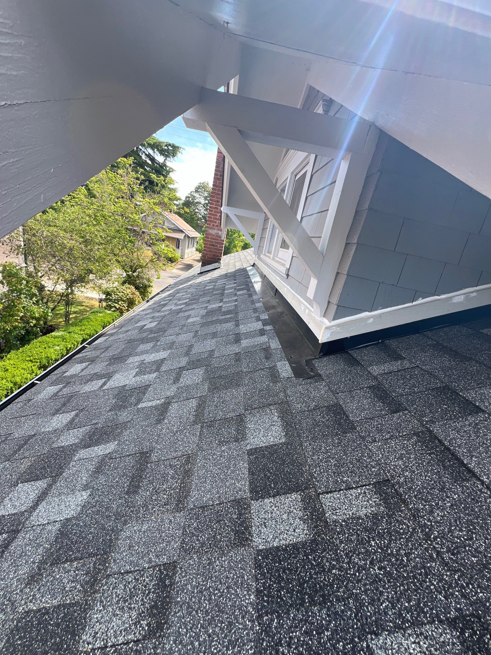 Residential Roofing Installation using IKO Dynasty (Color: Summit Grey) by Orezona Building & Roofing Company, Inc.