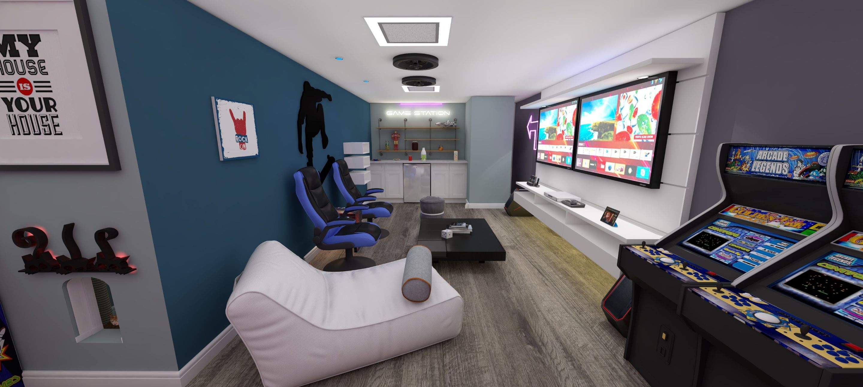 Basement Remodel  by Home Concepts Construction