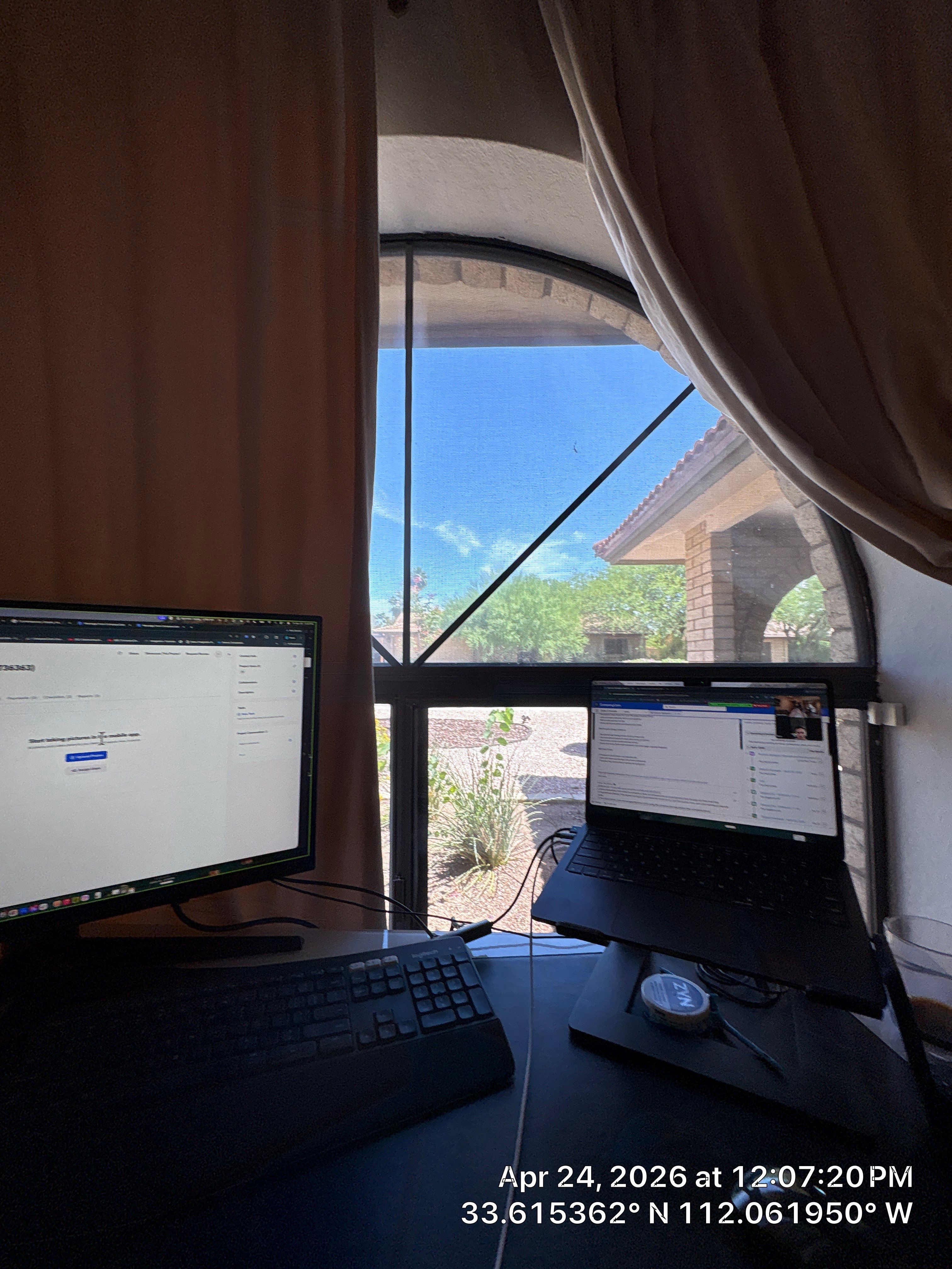 Custom Triple TV Mounting and Home Office Setup in Phoenix by CompanyCam Sales Demo