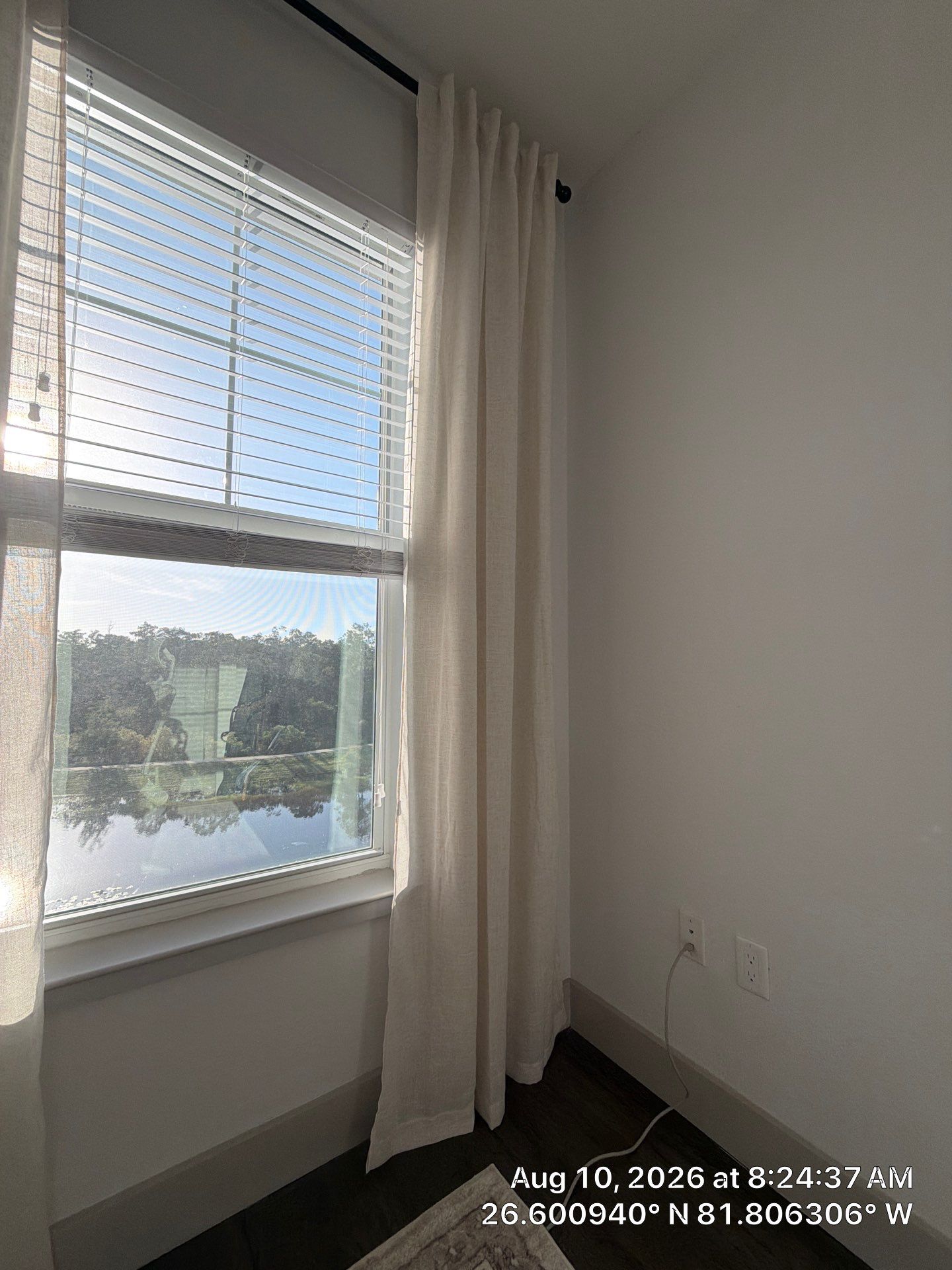 Custom Window Treatment Installation with Curtains and Blinds in Fort Myers by CompanyCam Sales Demo