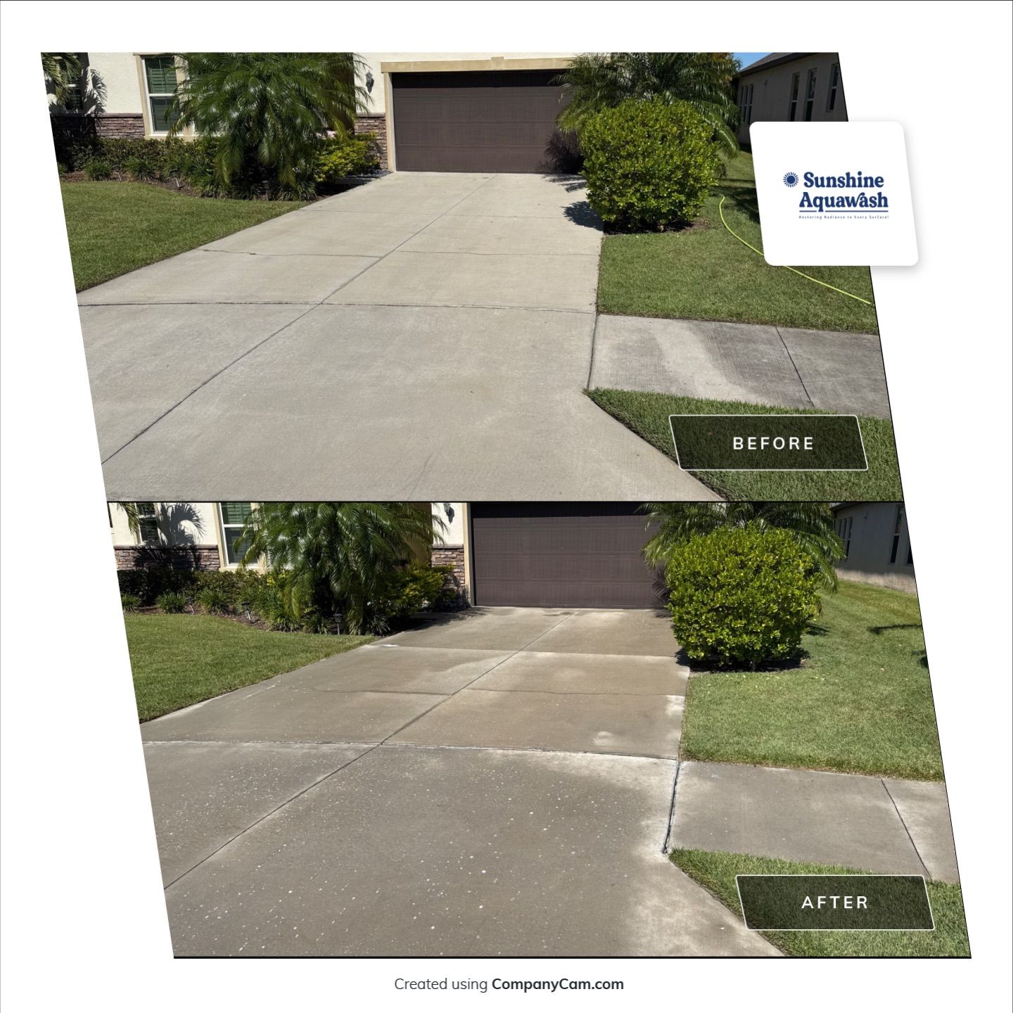 Concrete Driveway, Sidewalk, and Entryway Cleaning in Raven Crest, Bradenton, FL by Sunshine AquaWash