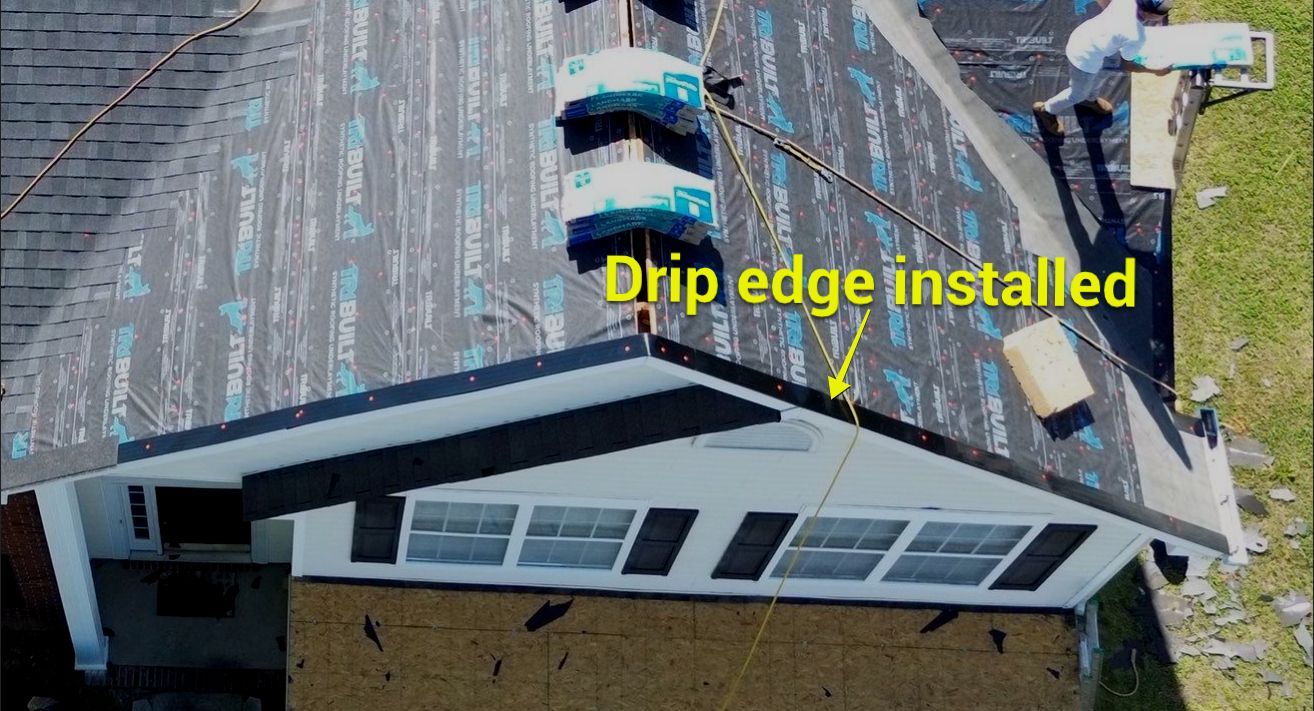 Roof replacement by wind damage by Just Brilliant Restoration JBR