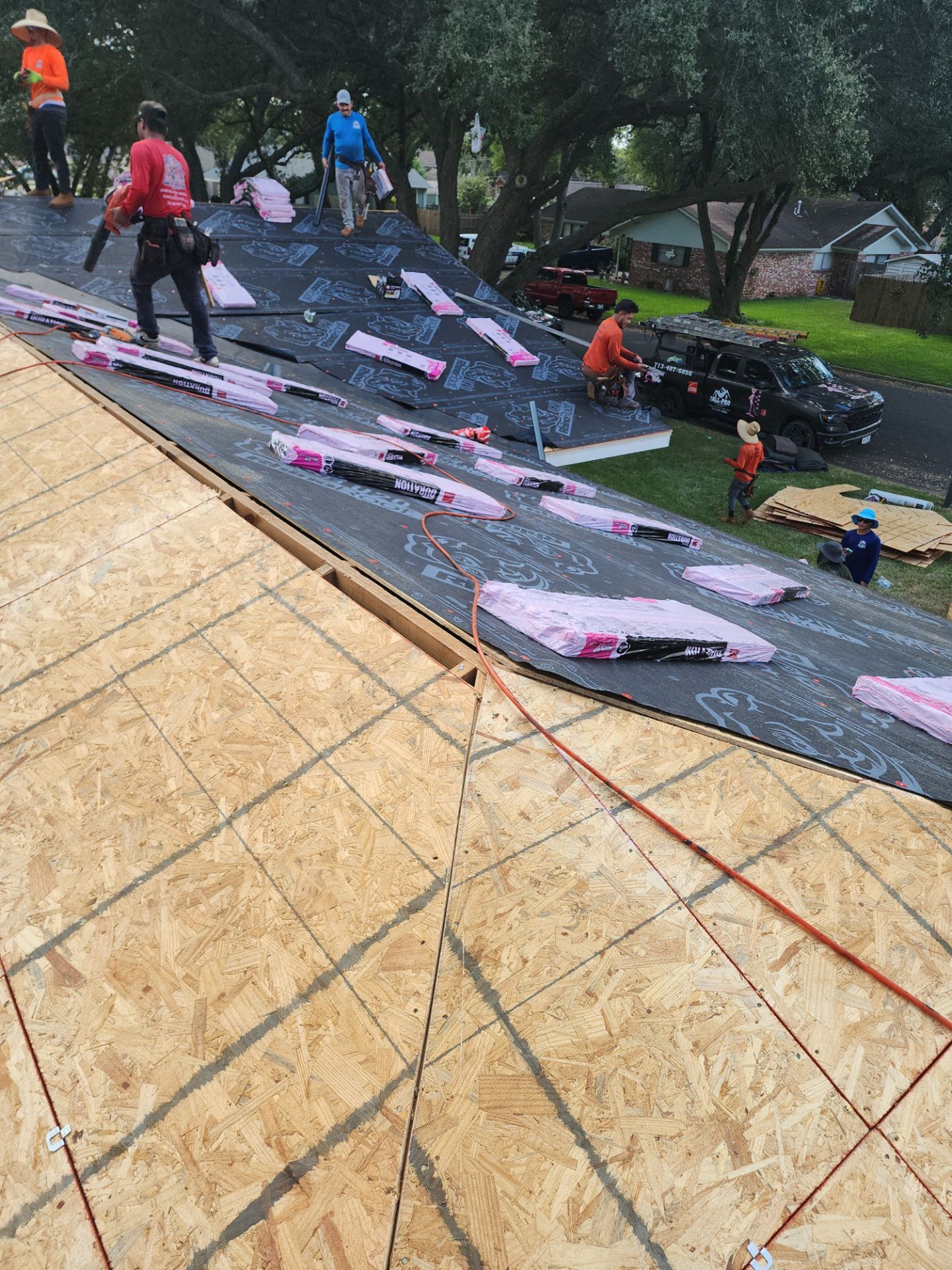 Residential Roofing Installation using Owen's Corning Duration (Lifetime) Shingles by Roof Repair Company