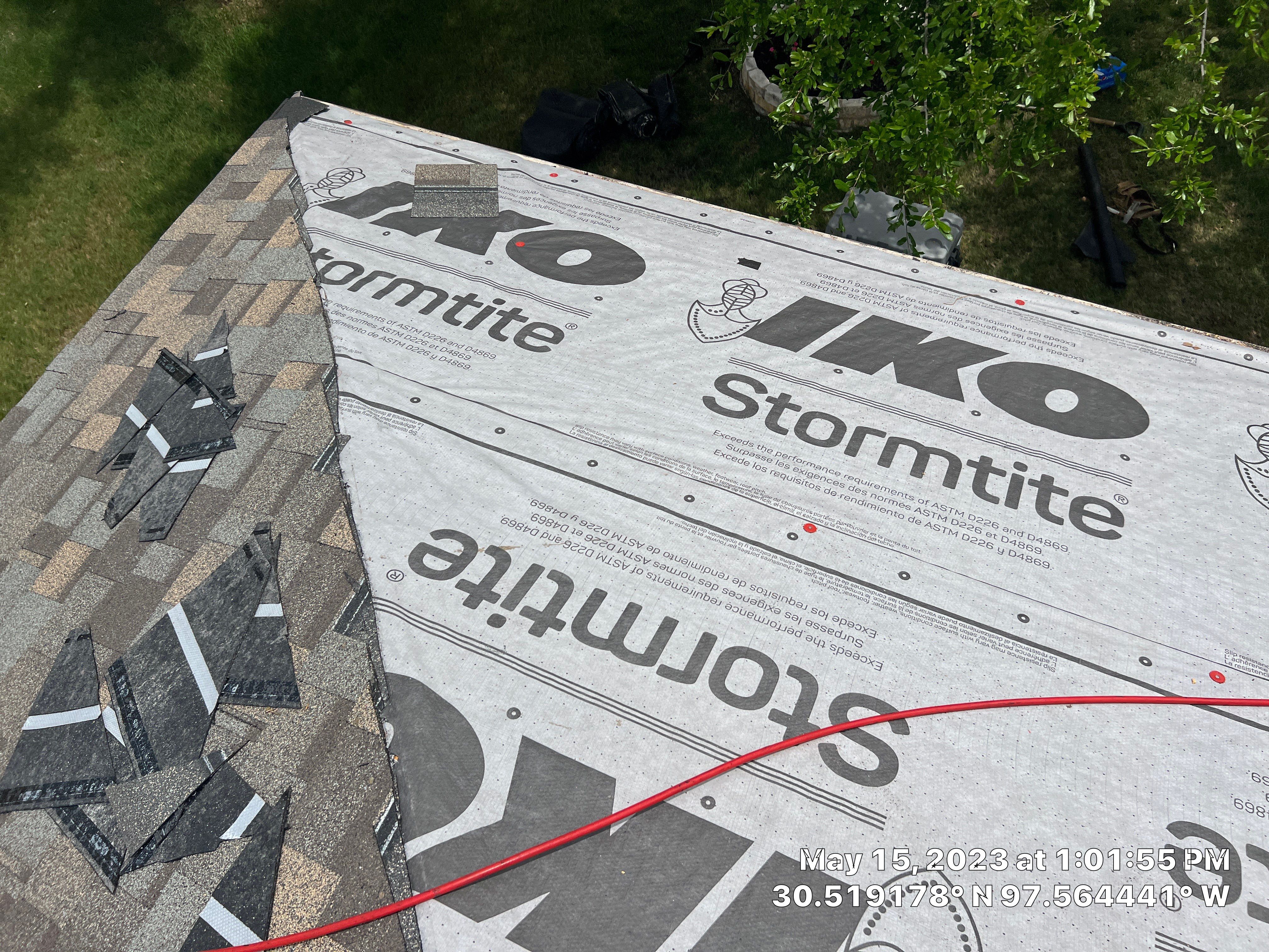 Hutto Residential Roofing Replacement with Premium IKO Dynasty Shingles by Caliber Restoration LLC