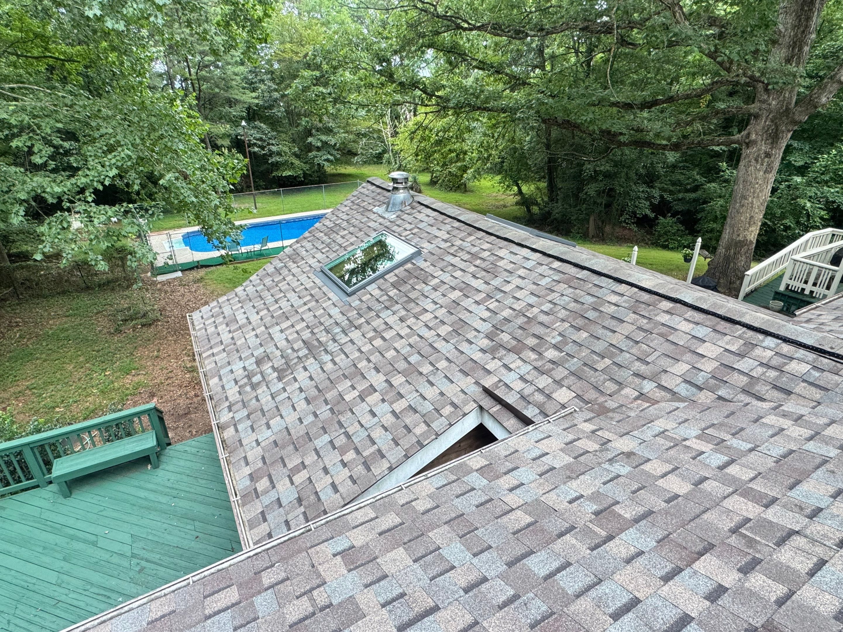 Comprehensive Architectural Shingle Roof Replacement and Skylight Installation in Laurel by First Chesapeake Roofing