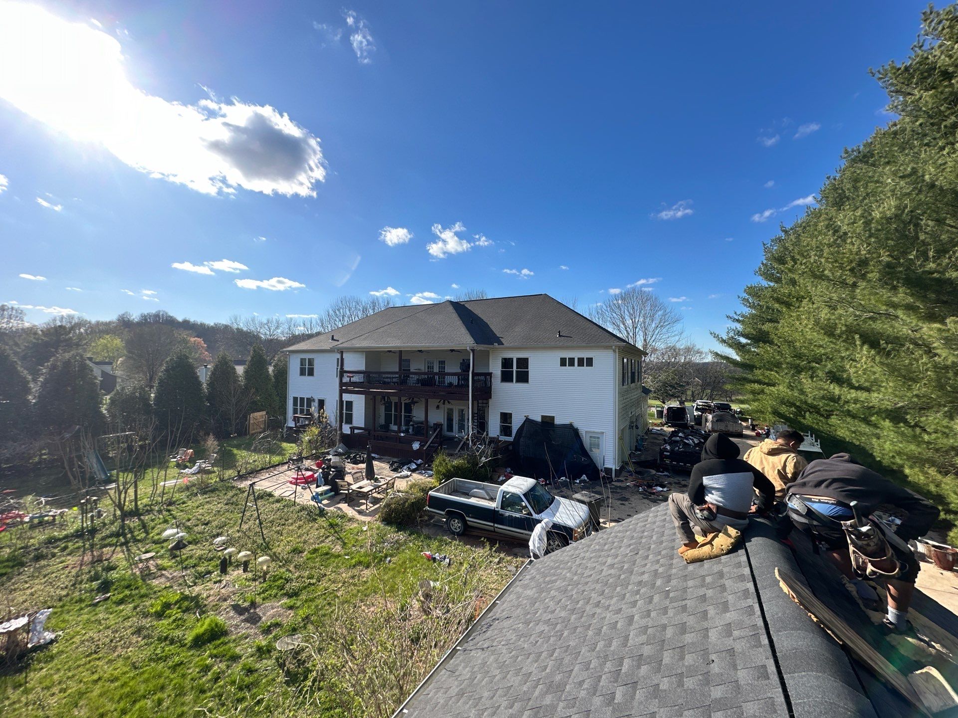 Residential Roofing Installation using GAF Timberline HDZ Charcoal by Undersun Roofing 