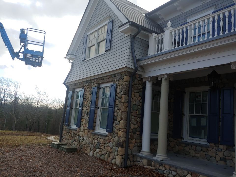 Gutter Installation using Half Round Aluminum Gutter in Natick, MA by Gutter Pro Enterprises