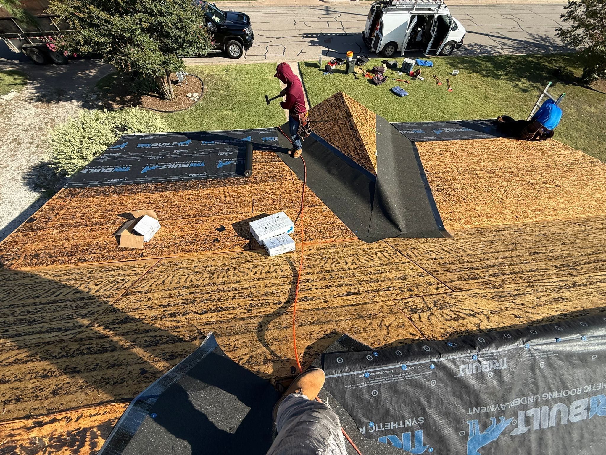 Project in Granbury by Lonestar Roofing and Restoration LLC.