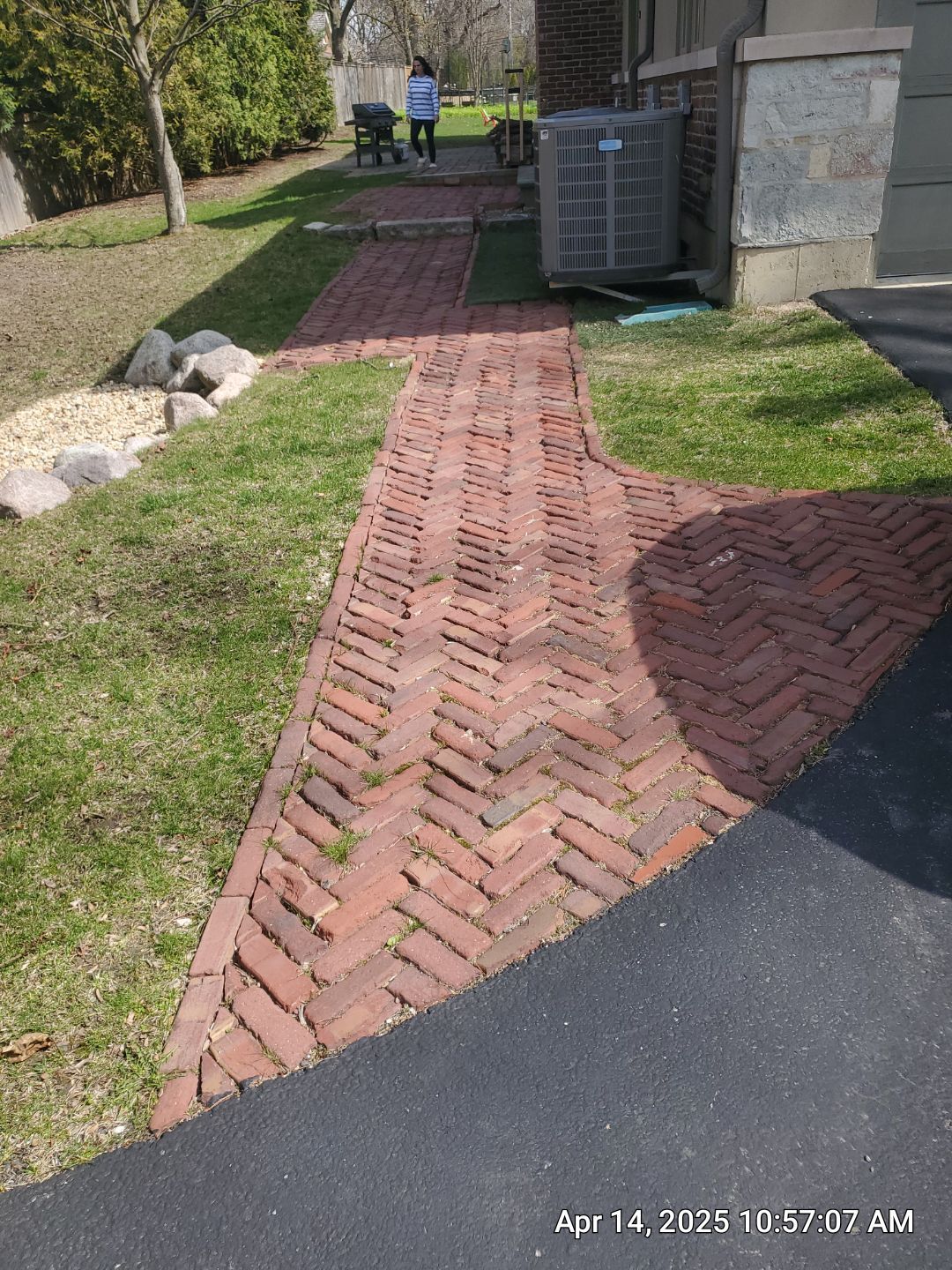 bluestone using Algaecide, soft wash soap by Northern Power Washing LLC.