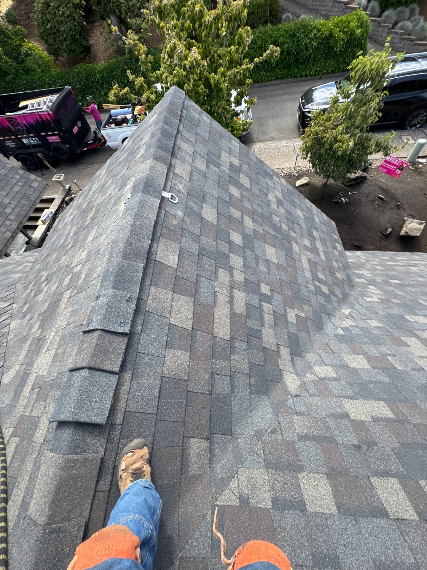 Complete Architectural Shingle Reroof and OSB Decking Repair in Eugene by BEST Roofing & Waterproofing