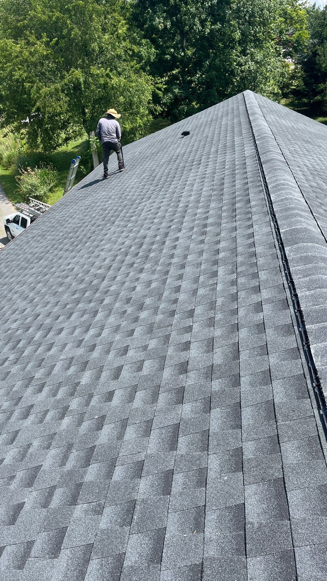 Residential Roofing Installation using GAF Timberline HDZ Charcoal by Rainstoppers Roofing