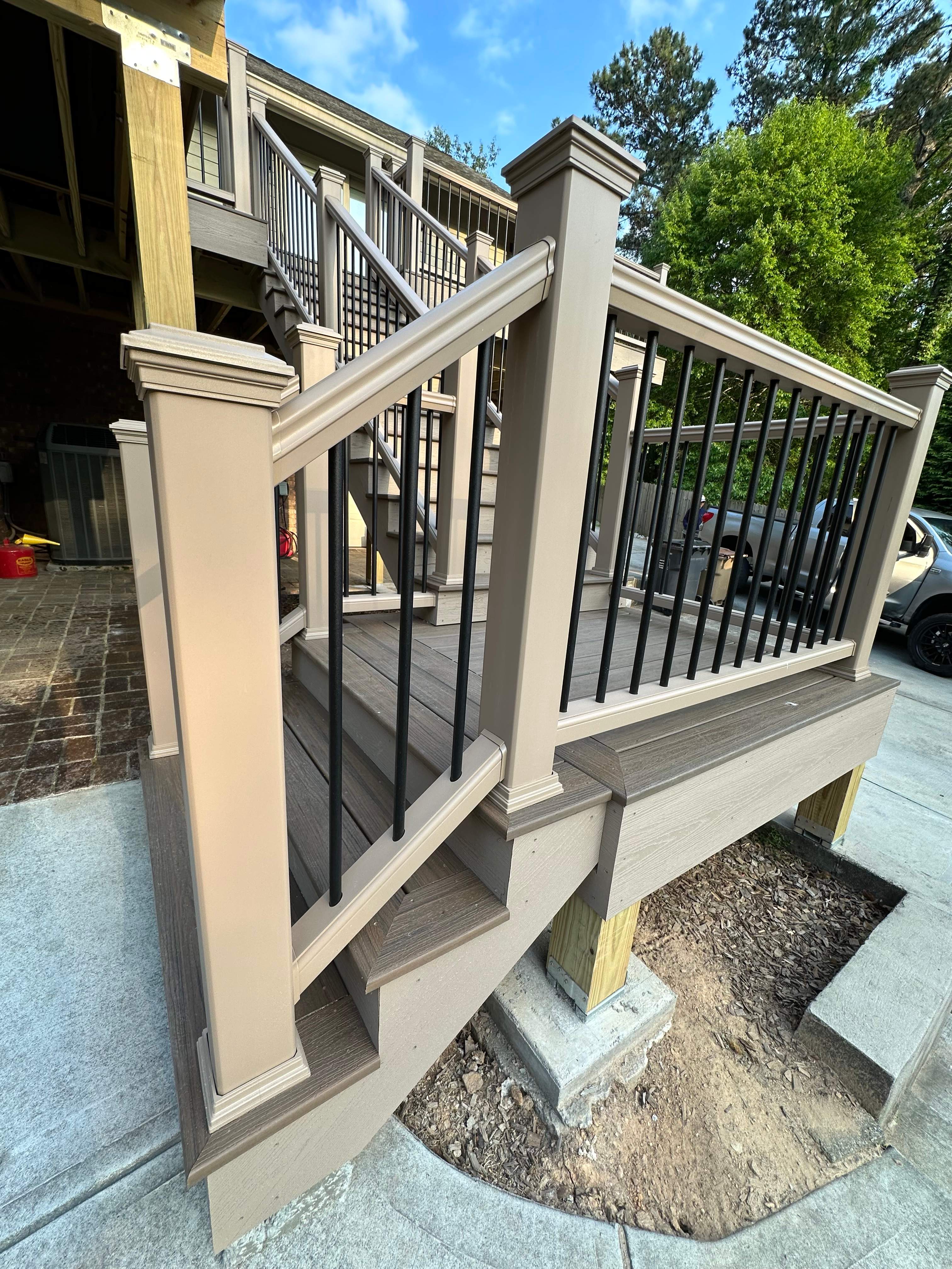 Dewey Deck Rebuild with Awning in Buford by Craftsman Deck Builders