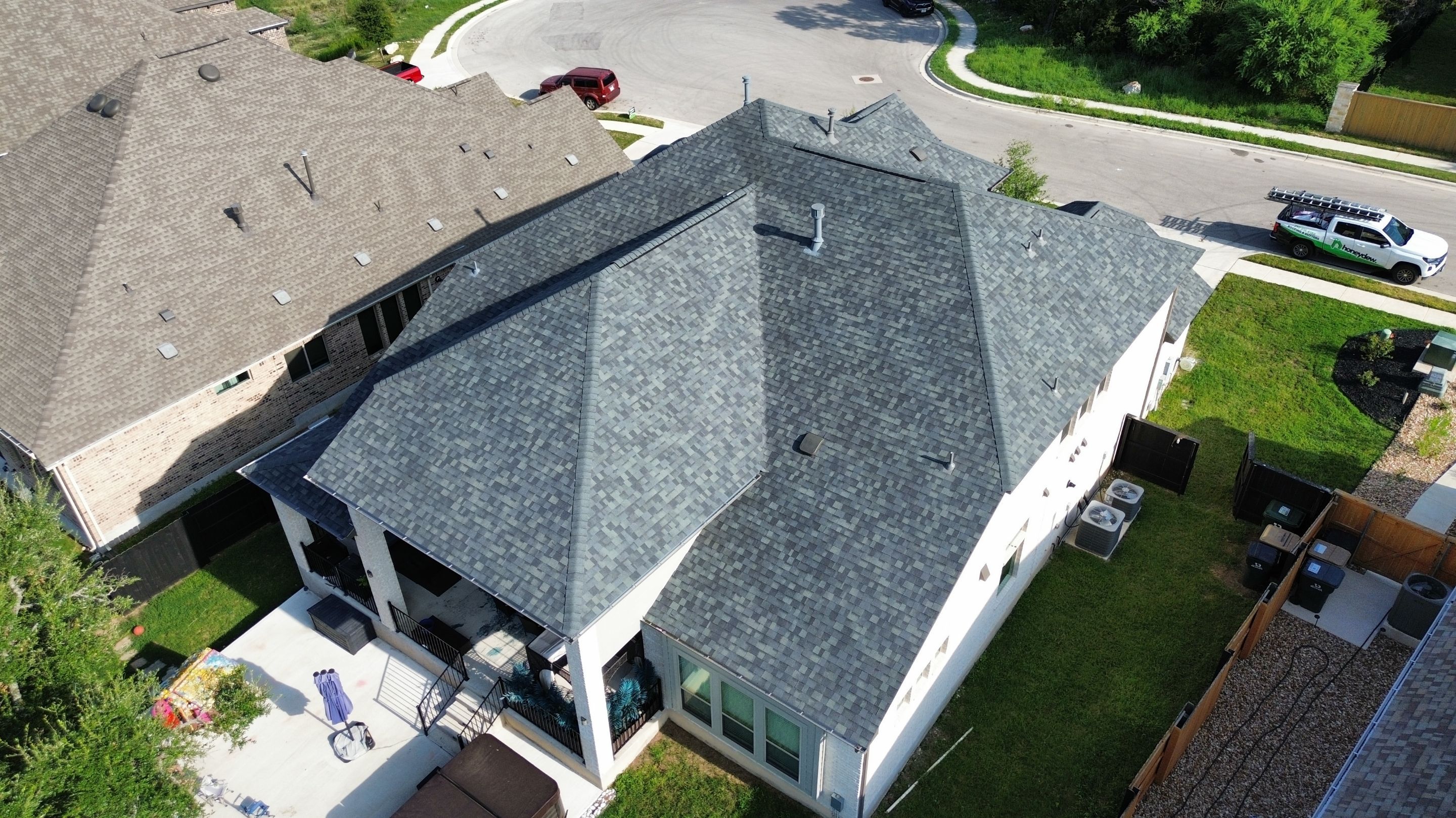 Roof Replacement using Owens Corning Duration Estate Gray by Honeydew Roofing
