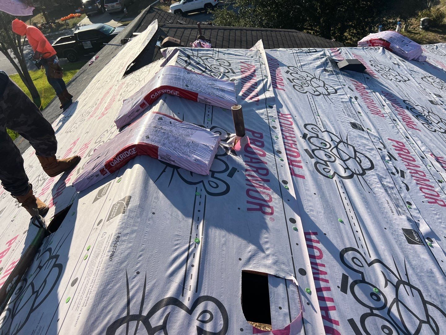 Full Asphalt Shingle Roof Replacement in Hutto by Caliber Restoration LLC