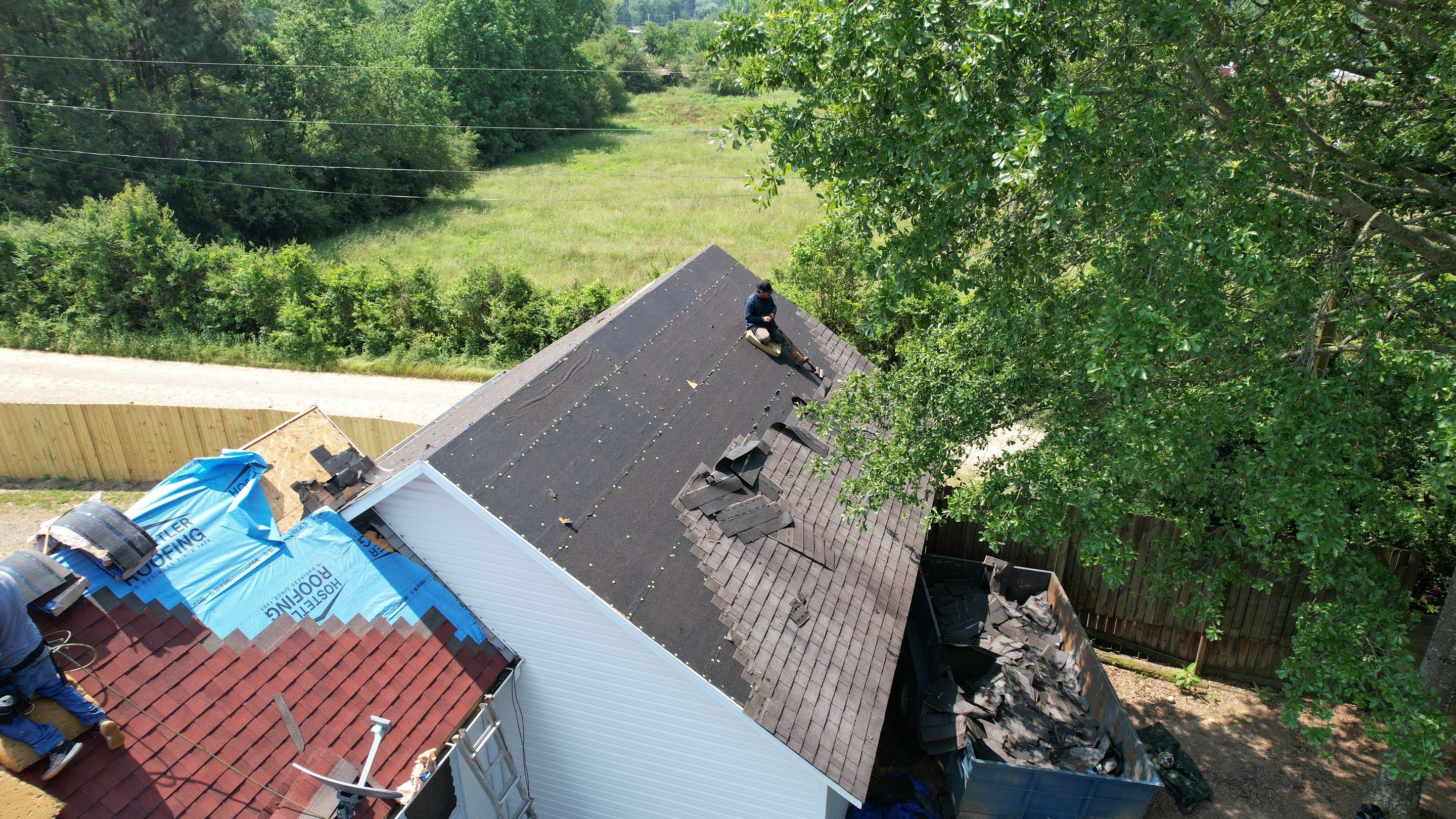 Residential Roofing Installation using GAF Timberline HDZ by Hostetler Roofing
