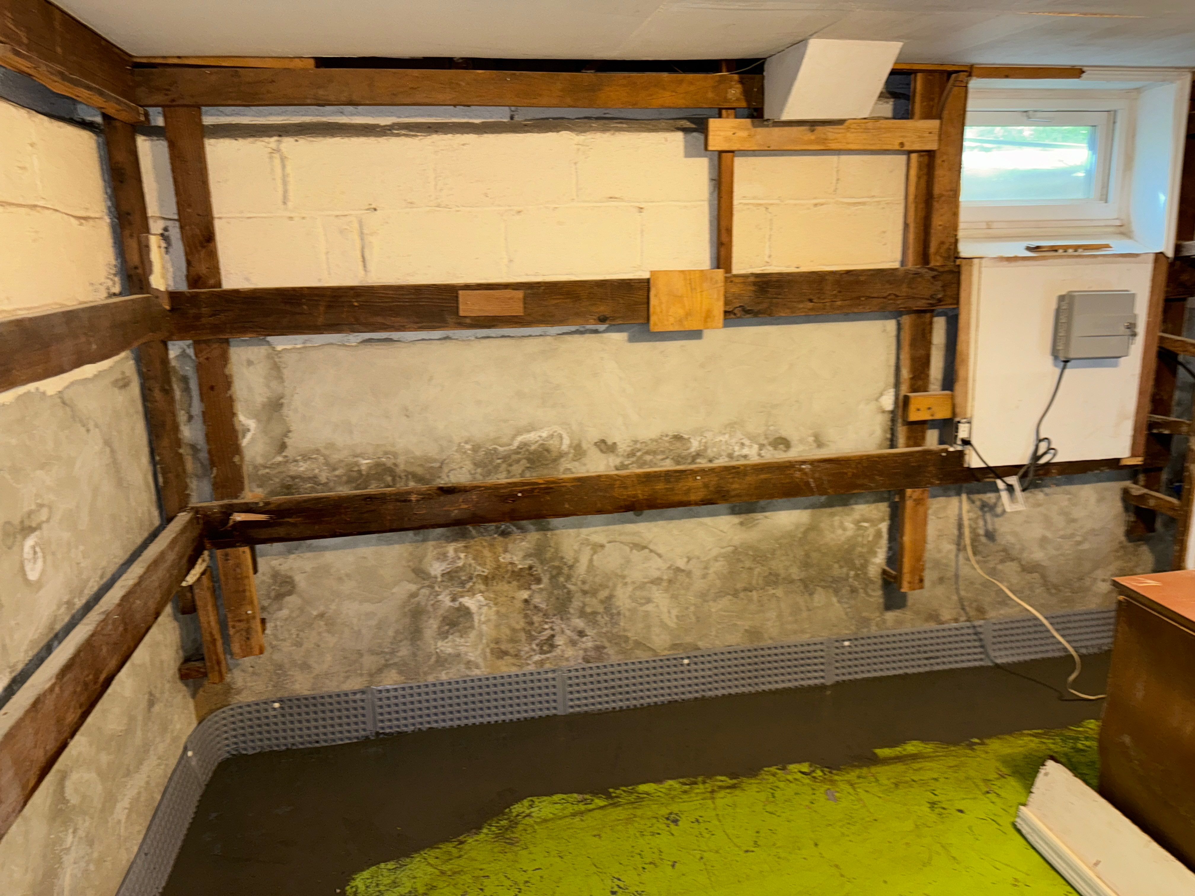 Interior French Drain & Mold Remediation Little Falls NJ by Pure Service Pro, LLC 