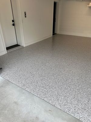Garage Floor Coating using Coyote