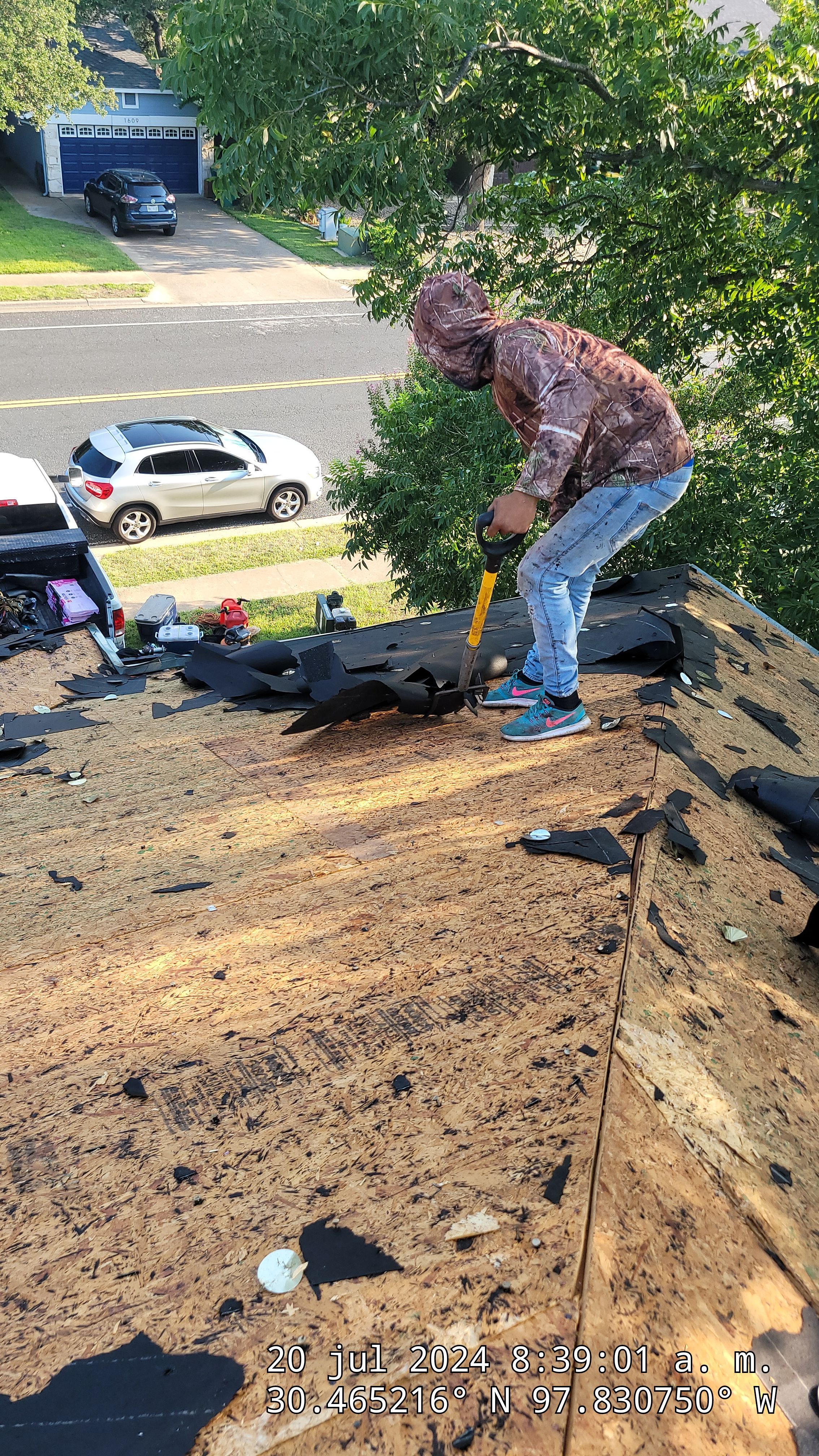 Architectural Shingle Roofing Replacement and Decking Repair in Cedar Park by Caliber Restoration LLC