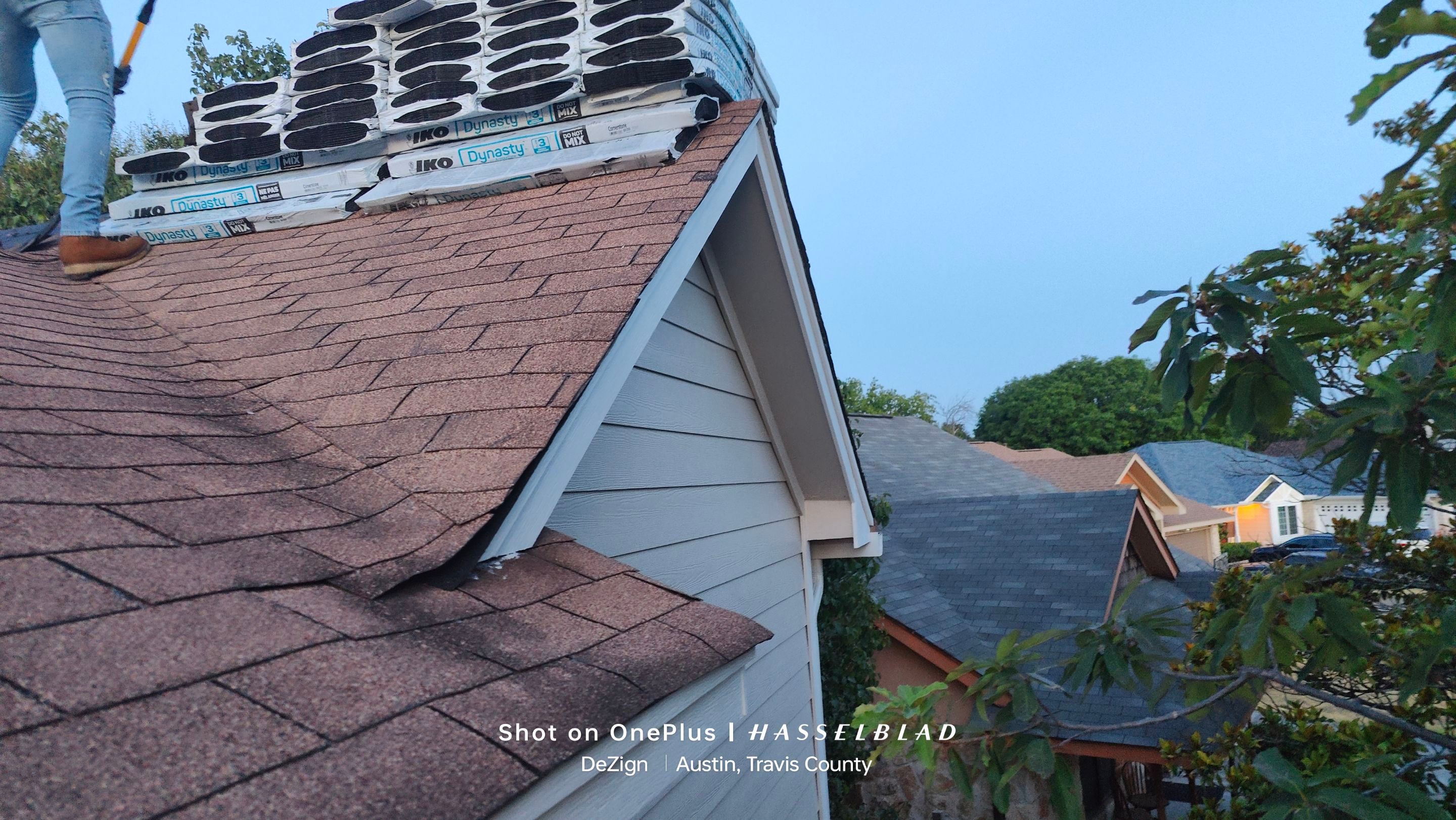 Residential Roofing Installation using IKO Dynasty by DeZign Roofing & Exteriors
