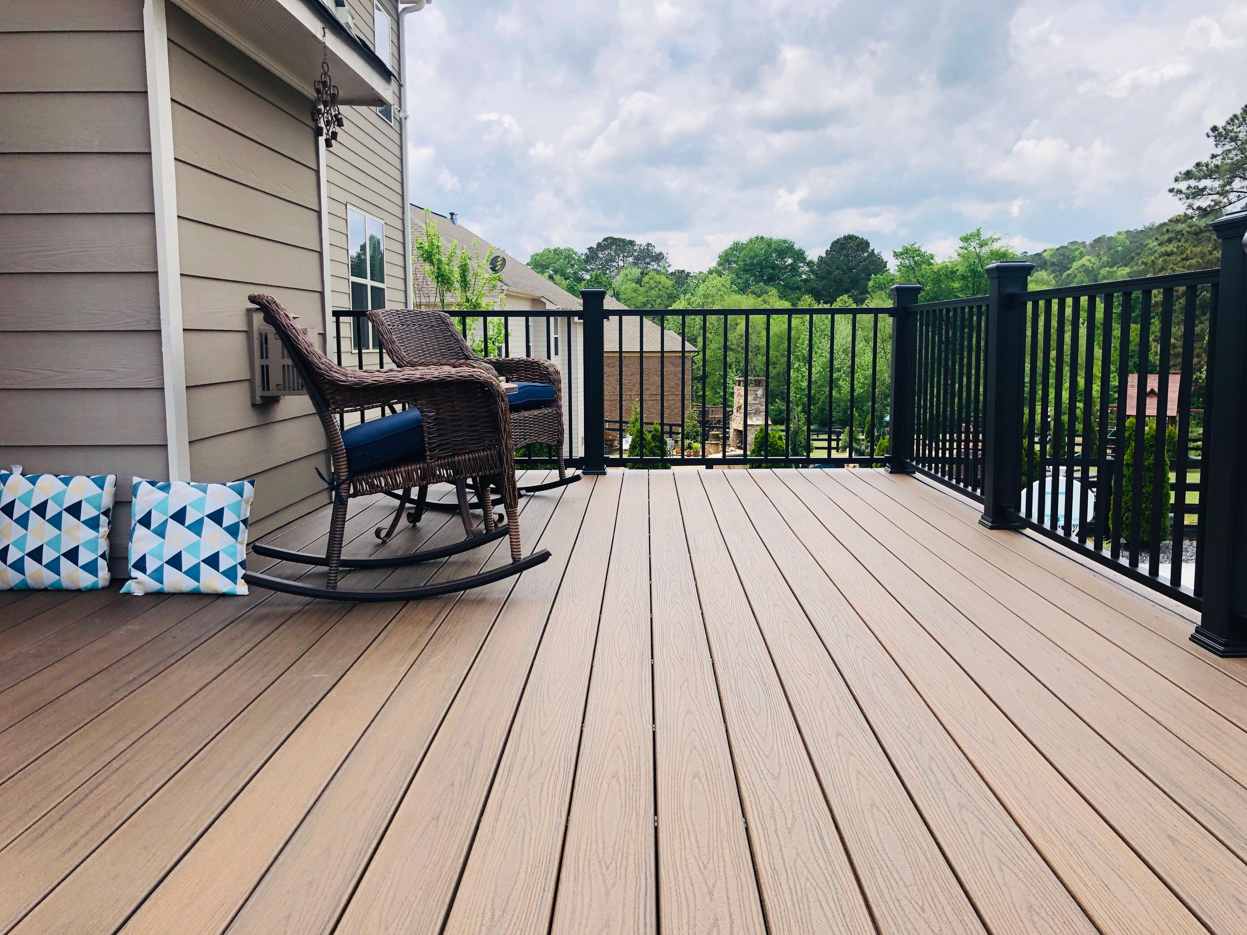 Composite Deck Installation and Railing Upgrade in Woodstock, Georgia by Swift Home Renovations