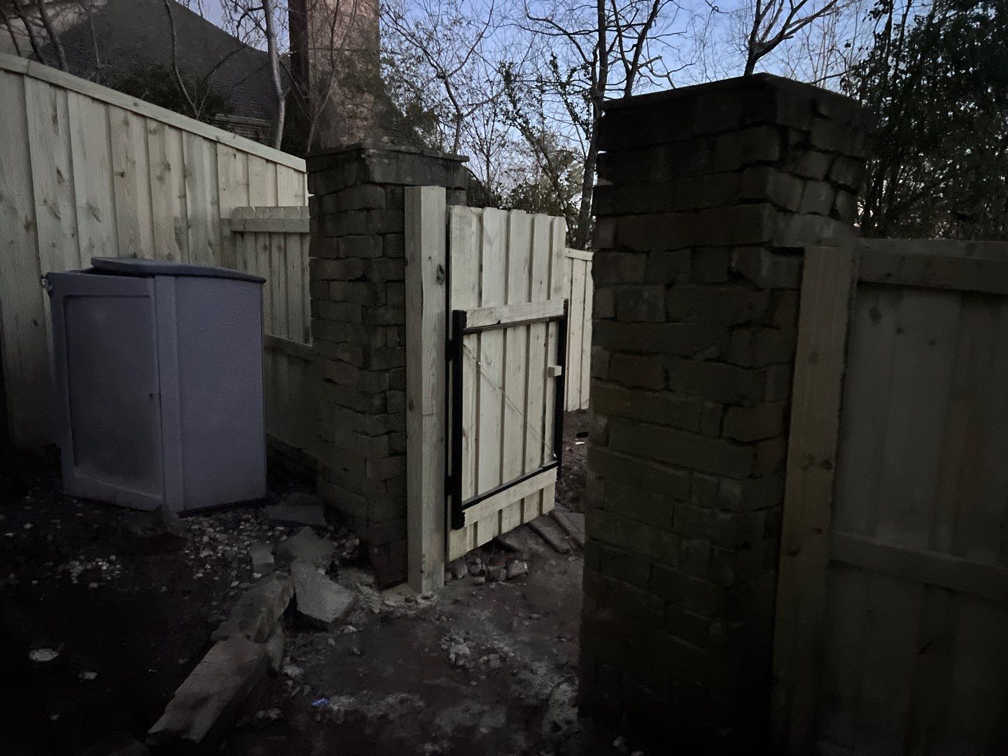 Wendover Drive - Fence by Pillar and Pine