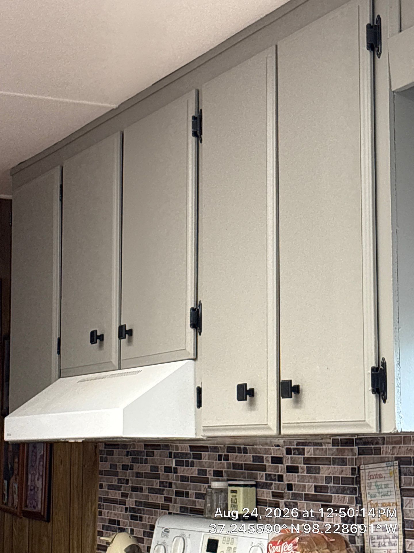 Kitchen Renovation with Grey Cabinets and Mosaic Tile in Attica by CompanyCam Sales Demo