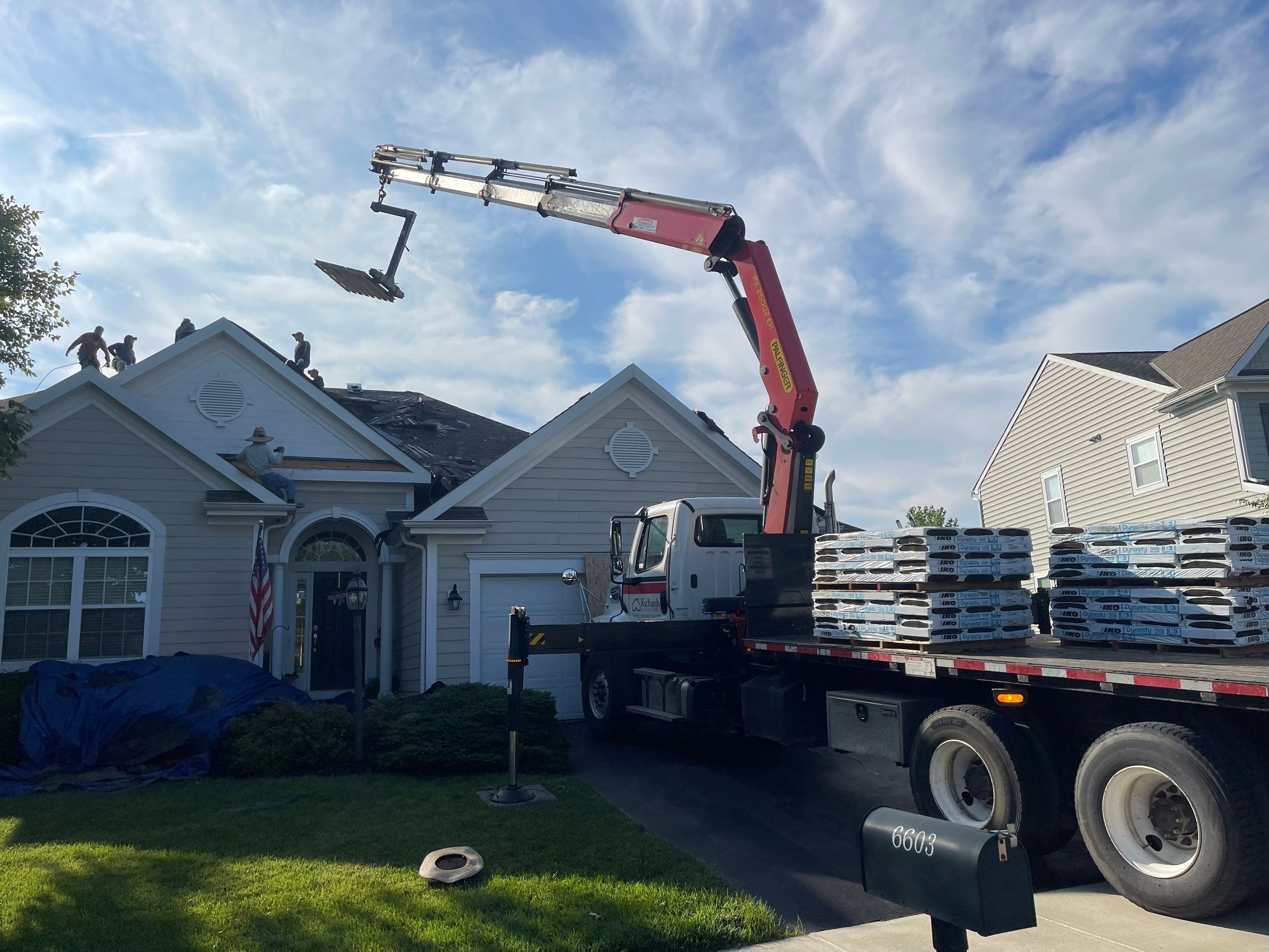 Residential Roofing Installation using IKO dimensional shingles by SOS Home Ohio 