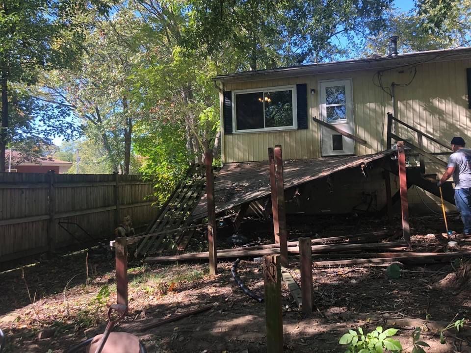 wood deck using treated lumber by Kraz Construction