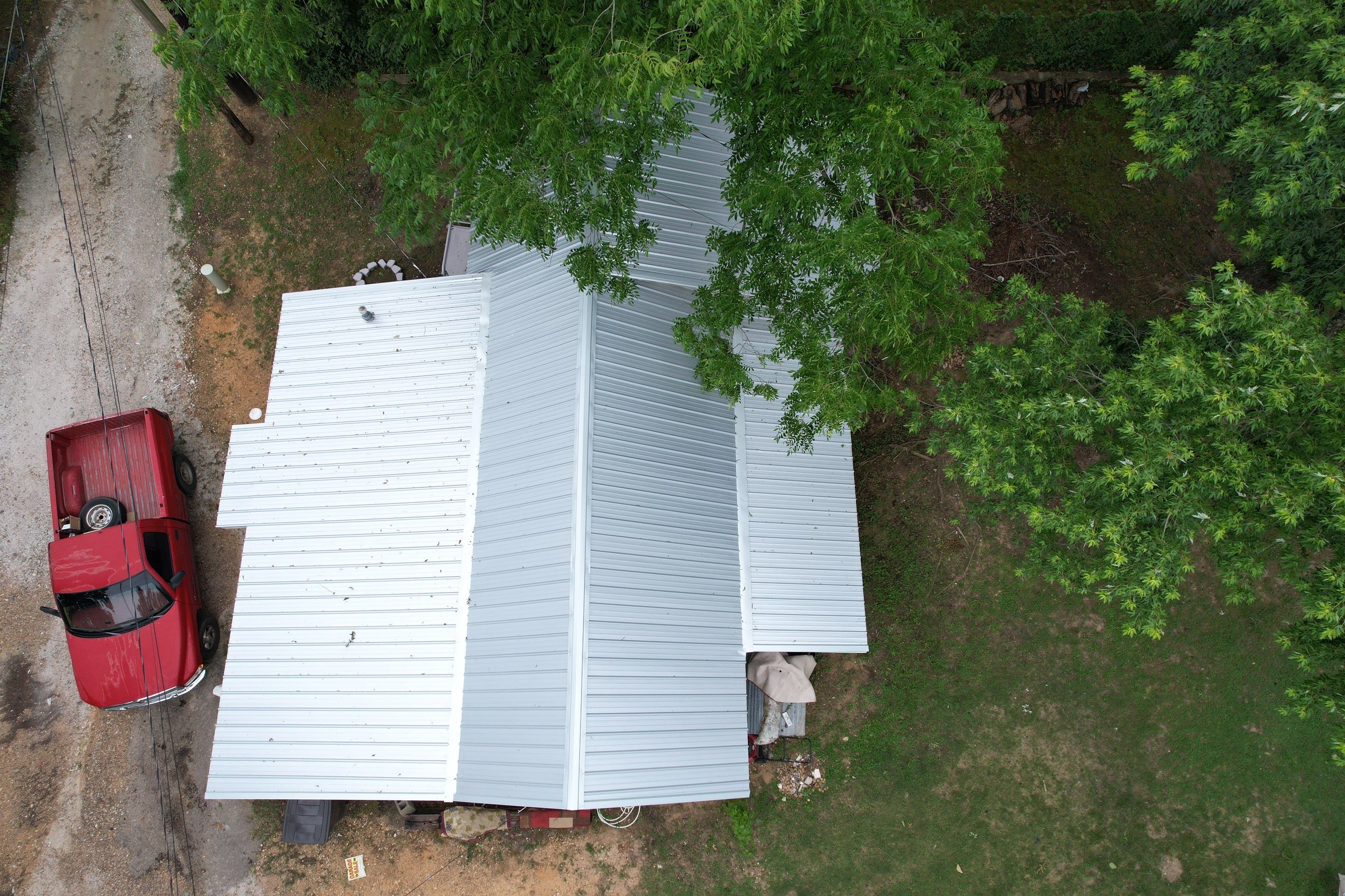 Residential Roofing Installation using 29 Gauge Galvalume Metal by Hostetler Roofing