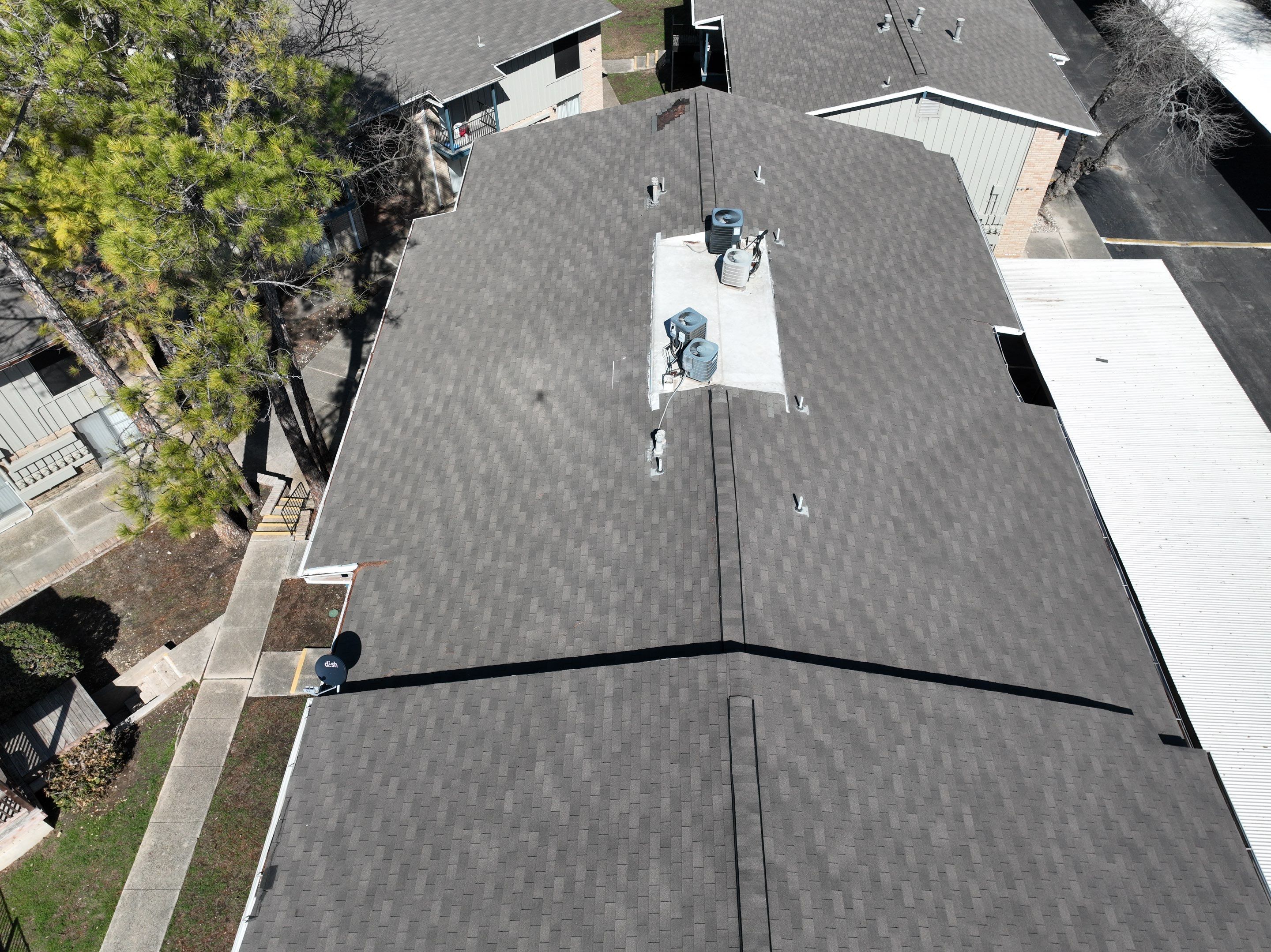 Commercial Roof Inspection using Drone Inspection by Premier Roofing and Contracting