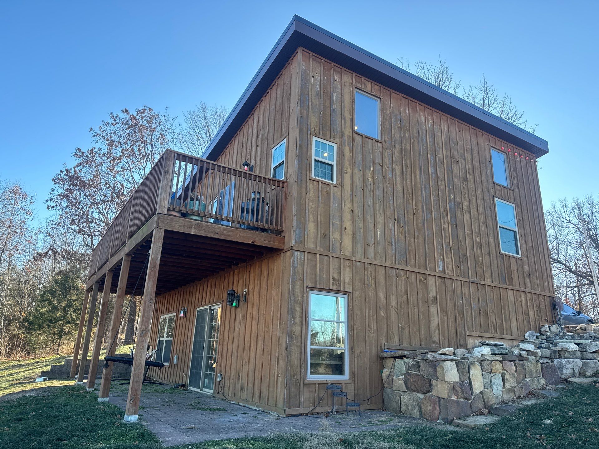 Residential Roofing Install - 29 Gauge G-Rib Metal - Color Black  by Titan Commercial & Residential Roofing 