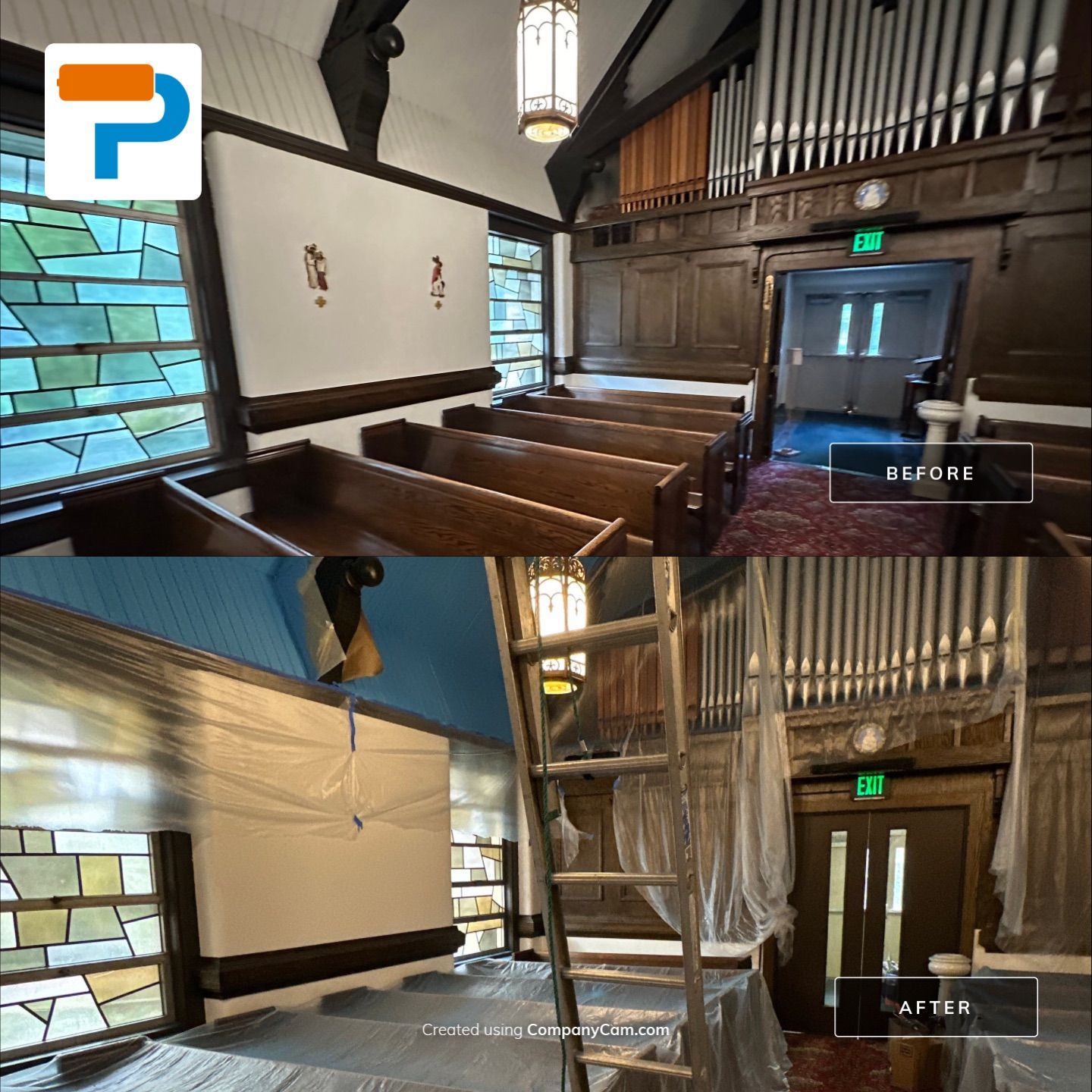 Clintonville Church Ceiling Project by Painter1 of Columbus