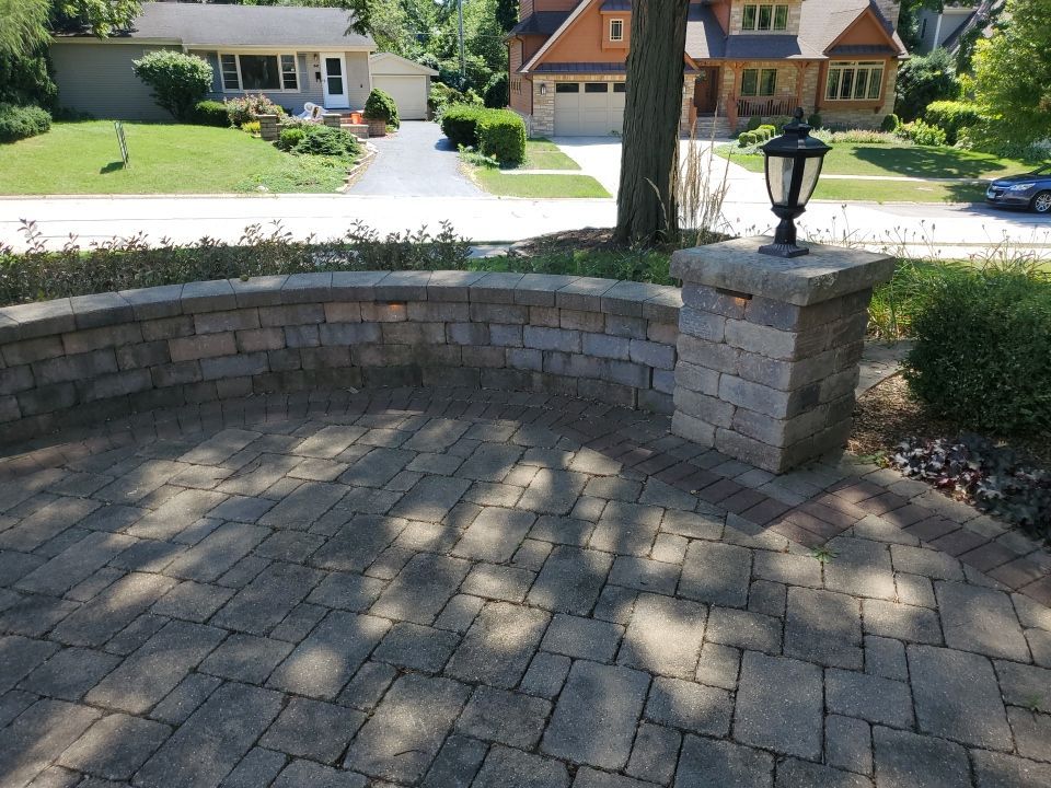 Brick paver clean, sand and seal.  using Surebond SB-1300 by Northern Power Washing LLC.