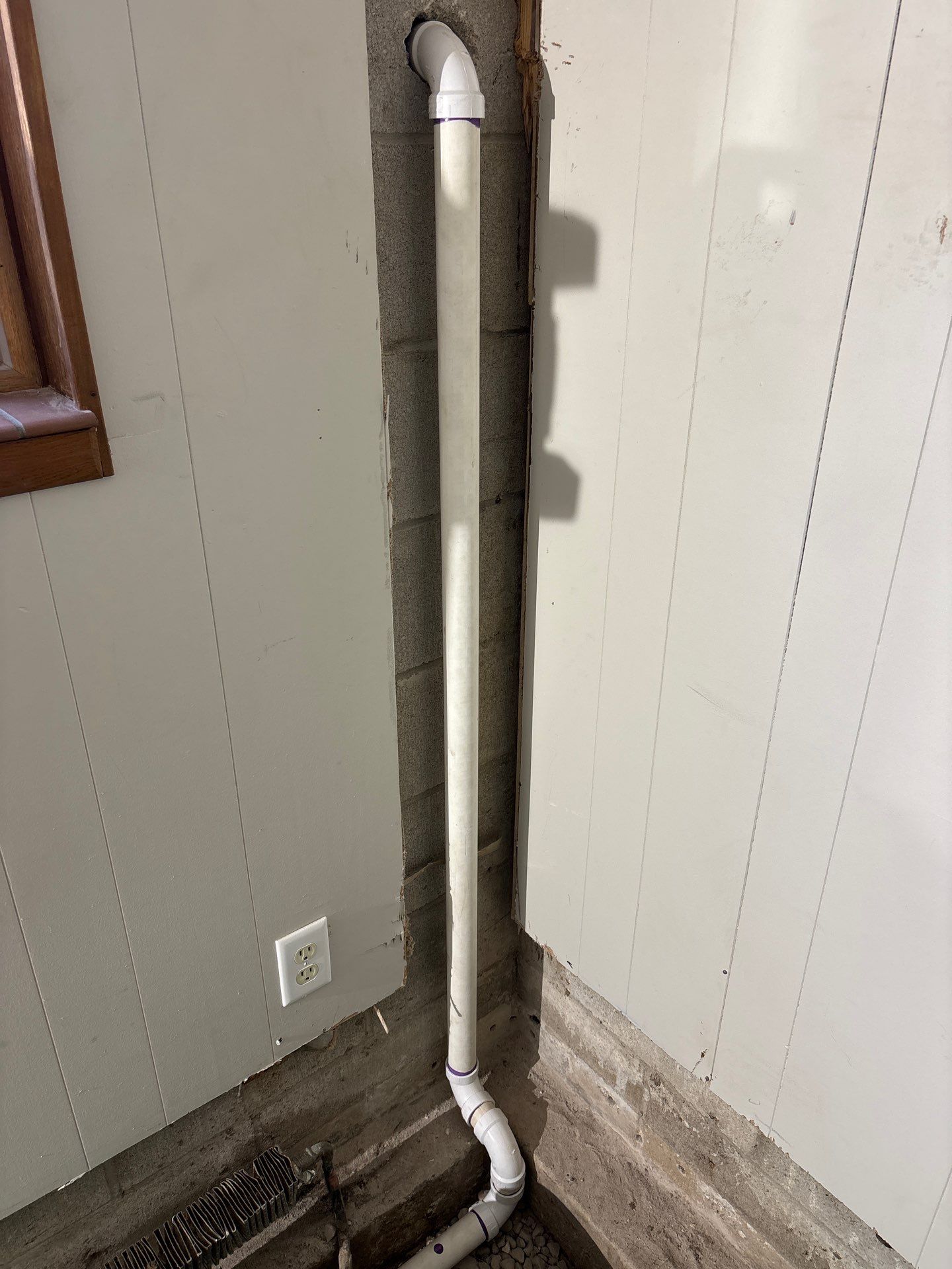 Drain tile and sump pump for George by Waterproofing Northeast