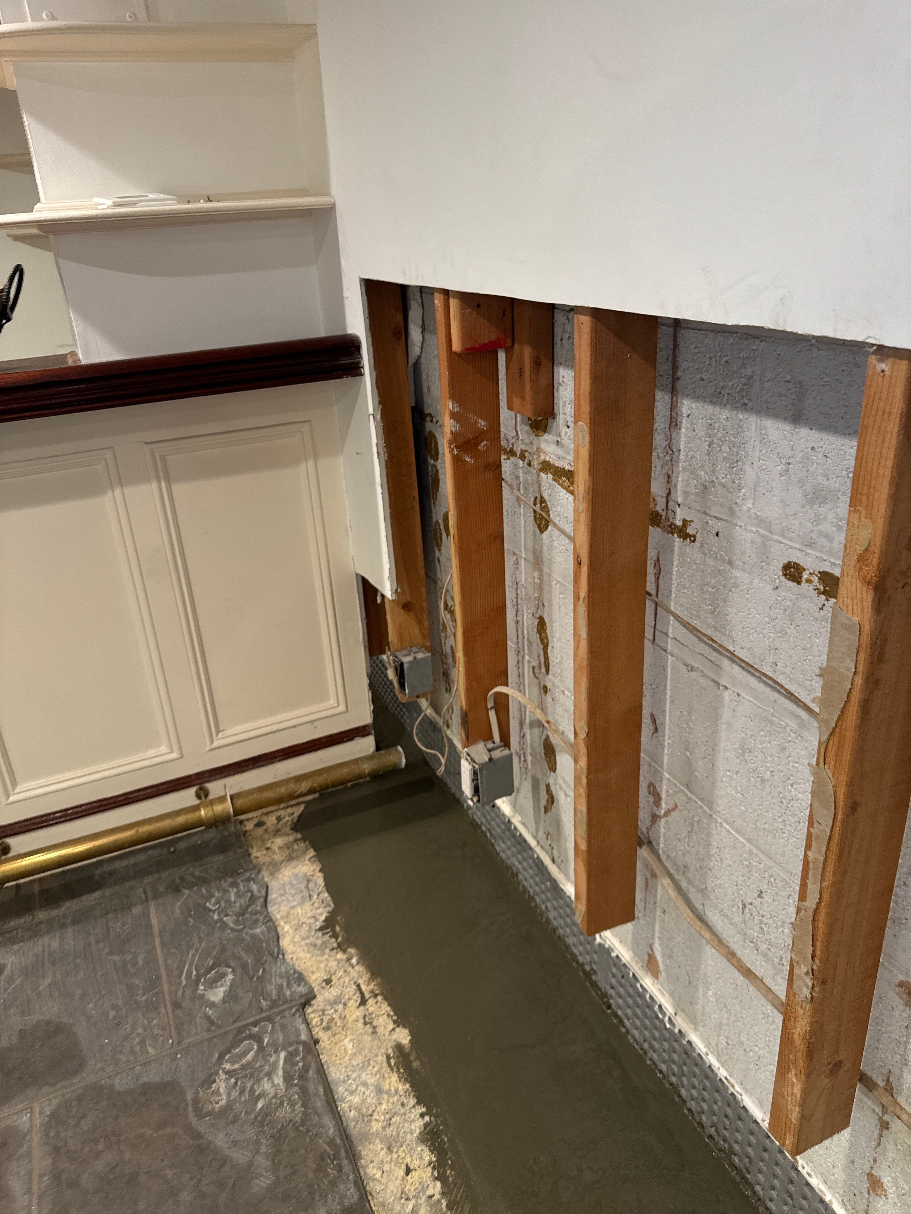 Interior French Drain Basking Ridge NJ by Pure Service Pro, LLC 