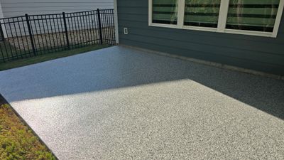Porch, Patio, & Garage Completed Using Gravel