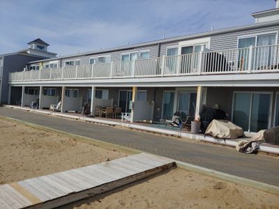 Gutter Installation using 6" K-Style Aluminum Gutter on the Seaside Inn in Truro, MA