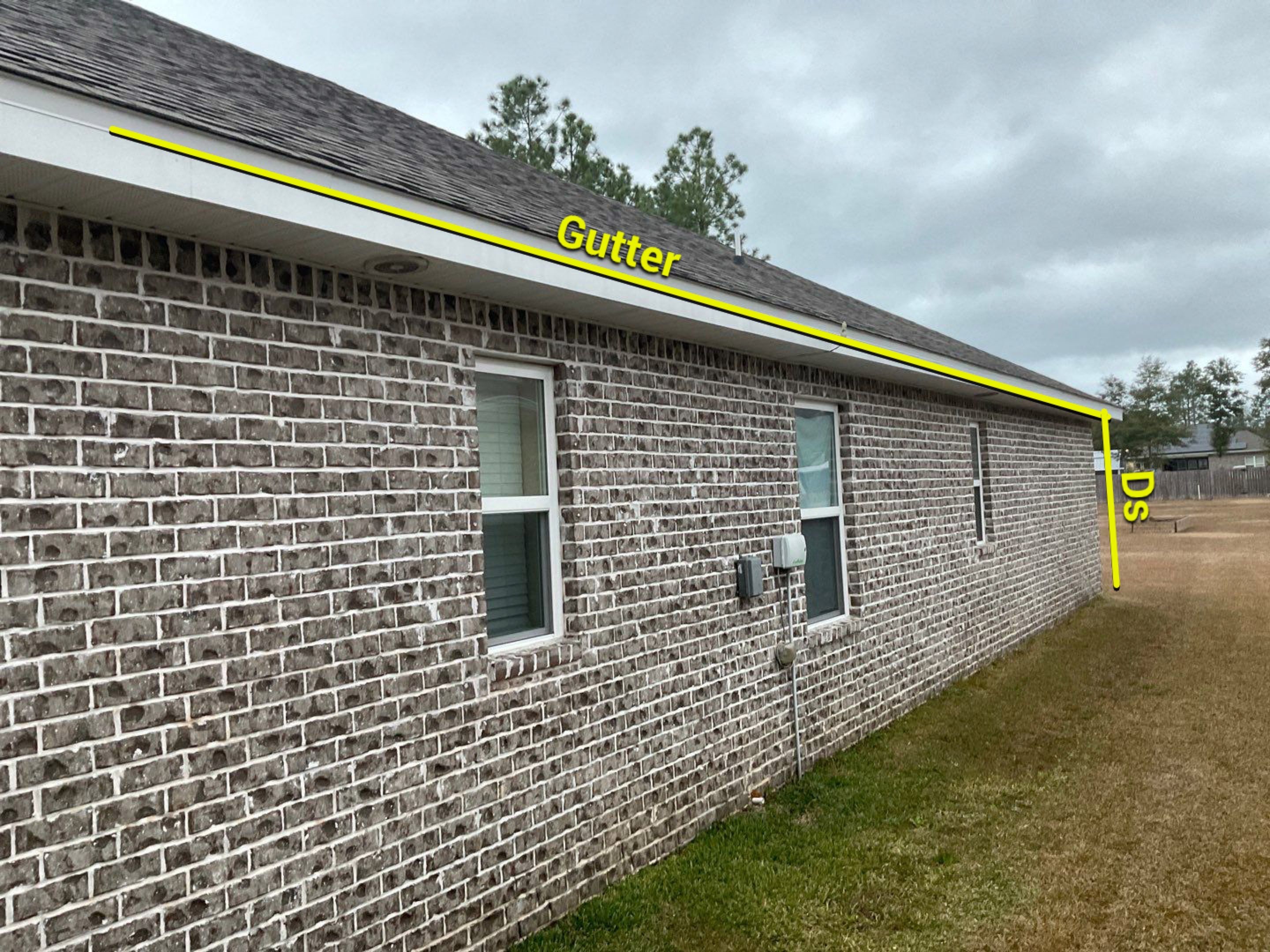 Seamless Gutter Project in Milton FL by Gutter Professors