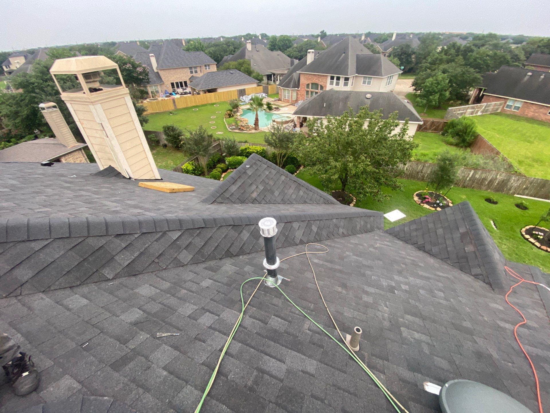 Residential Roofing Installation using Owen's Corning Duration (Lifetime) Shingles by Roof Repair Company