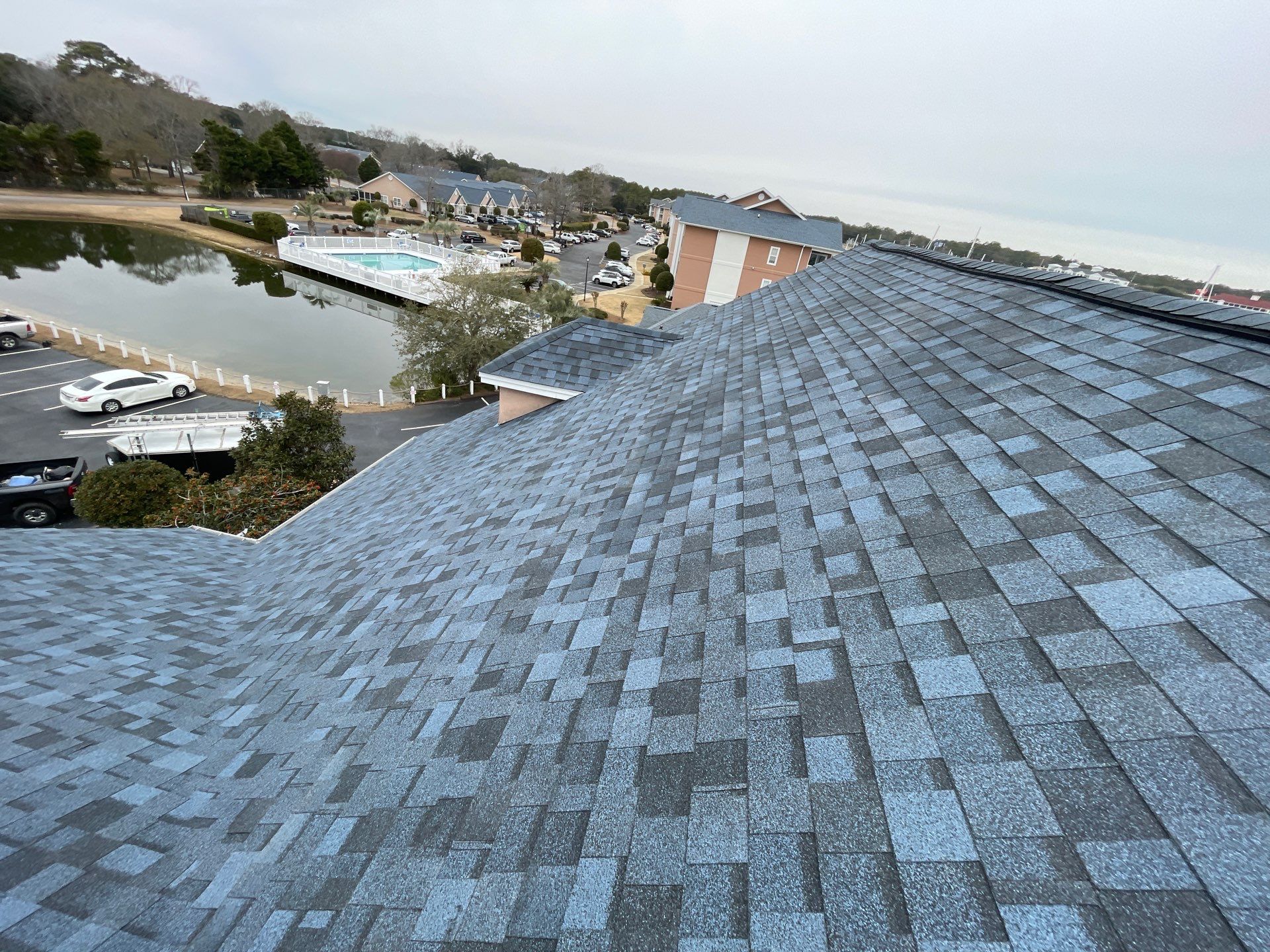 IKO Dynasty - Atlantic Blue by Linta Roofing