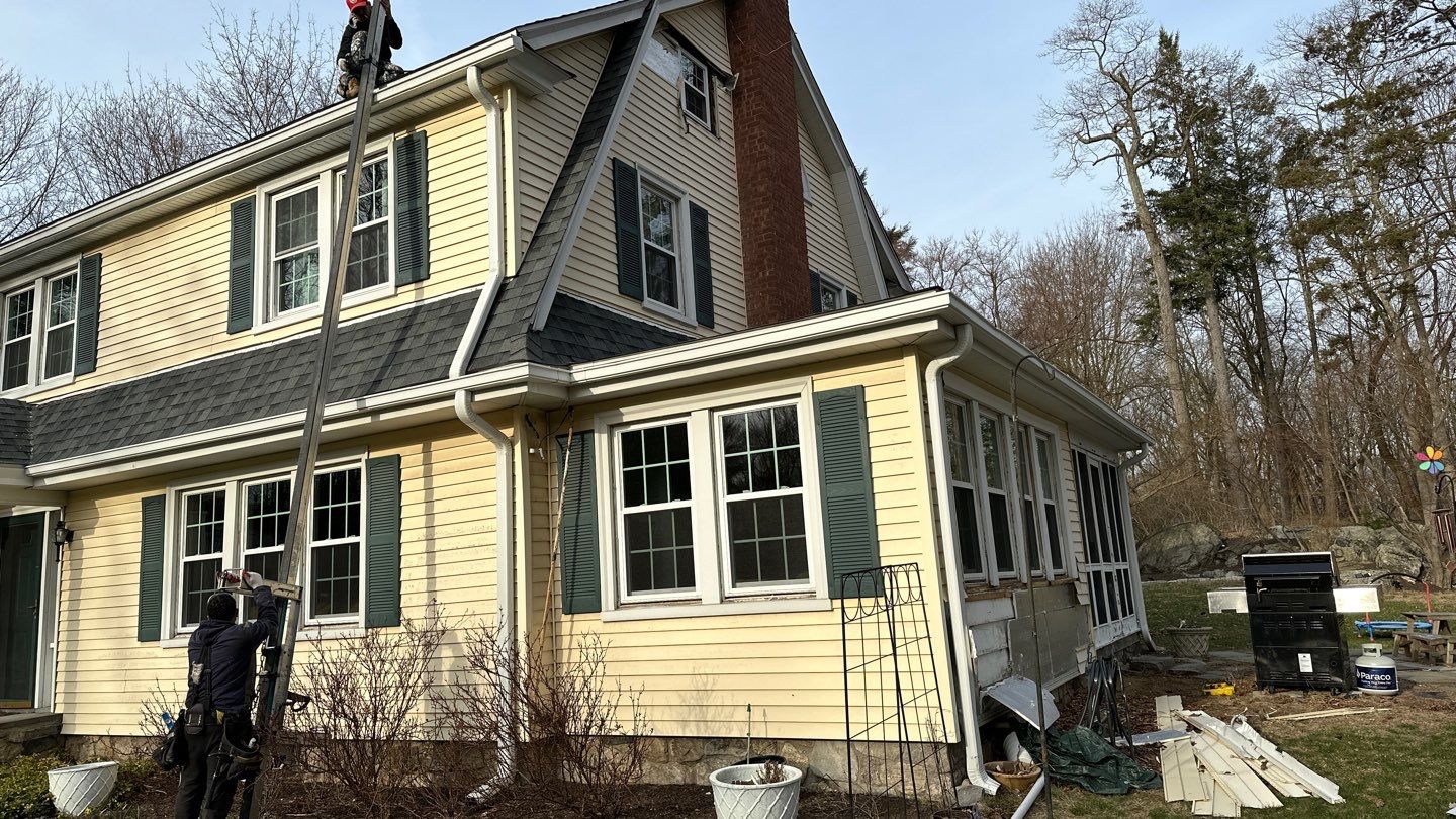 Siding Installation using Certainteed Cedar Impressions Sterling Gray by A Plus Exterior