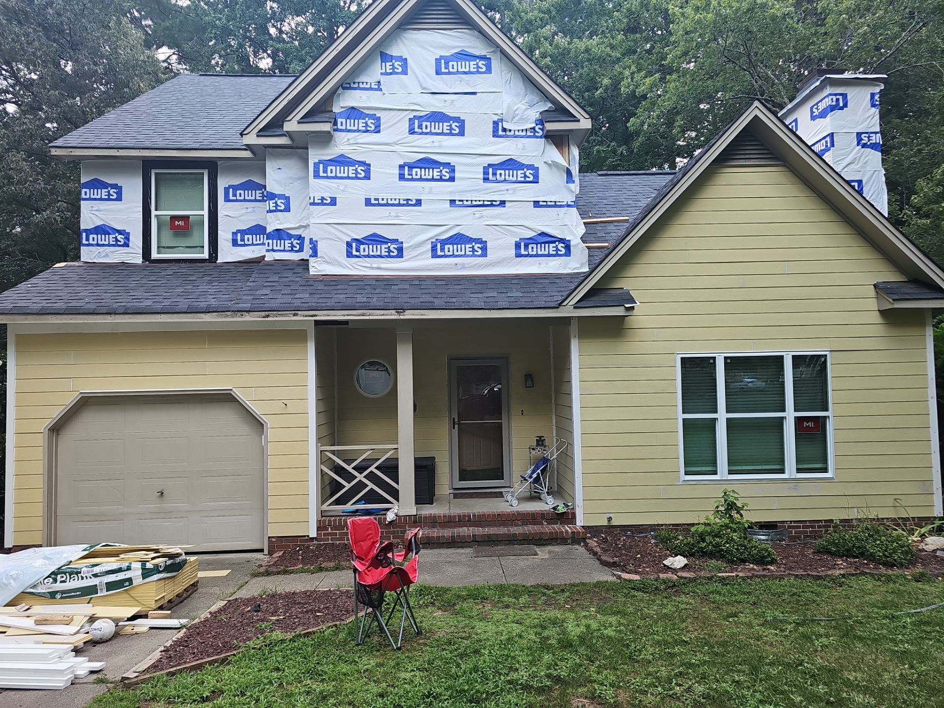 New Windows, Siding, Trim, Fence, and Backyard Concrete Pad by Billy Weatherspoon Contractor