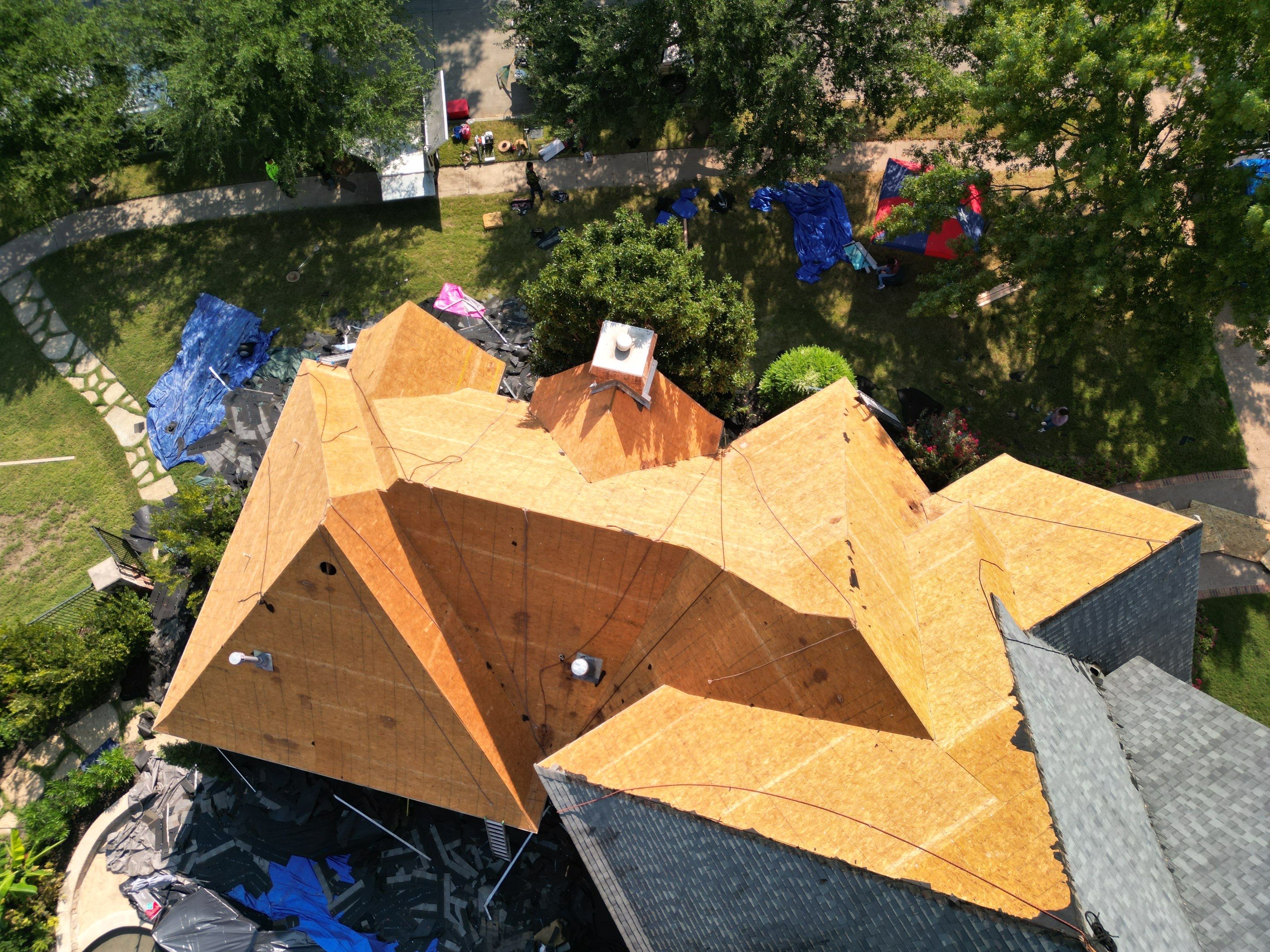 Southlake Texas Estate - Roof, Copper Awning and Gutter Project by First United Roofing & Construction