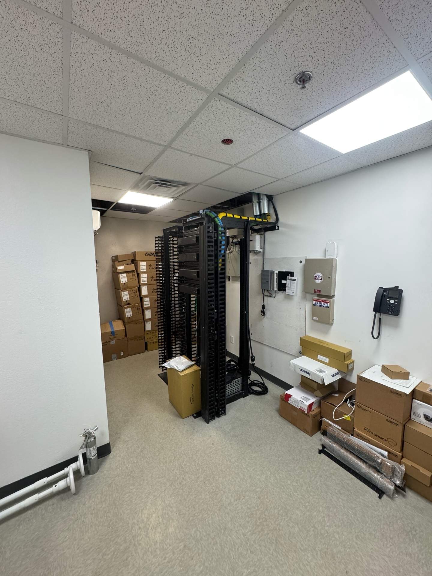 Cat6A Cabling Project in Carlsbad by Ring and Ping Inc.
