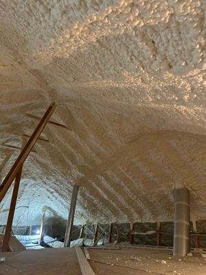 Spray foam insulation removal & re spray 
