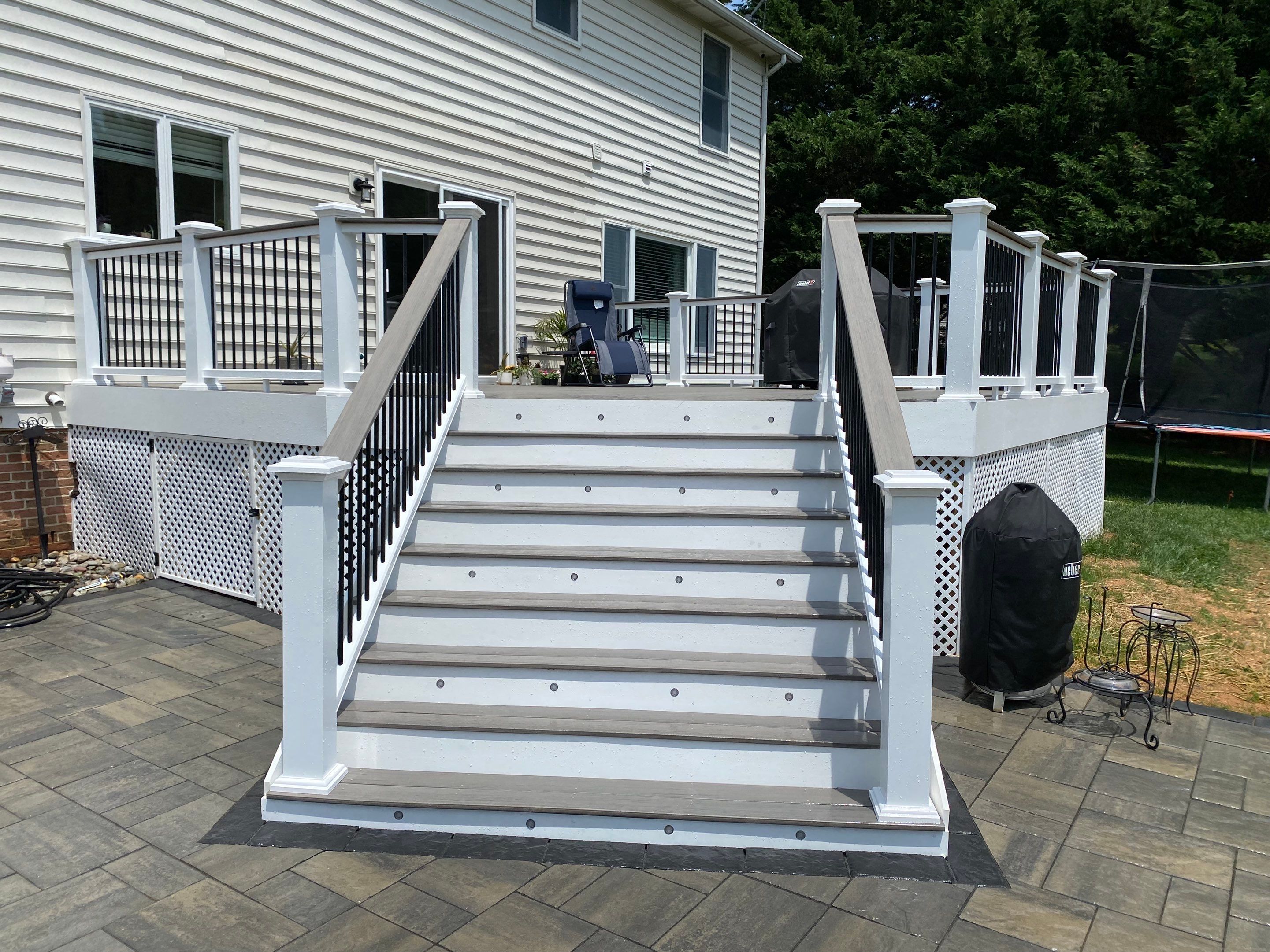 Backyard Transformation using Techo-Bloc Pavers by The Smet Companies, LLC