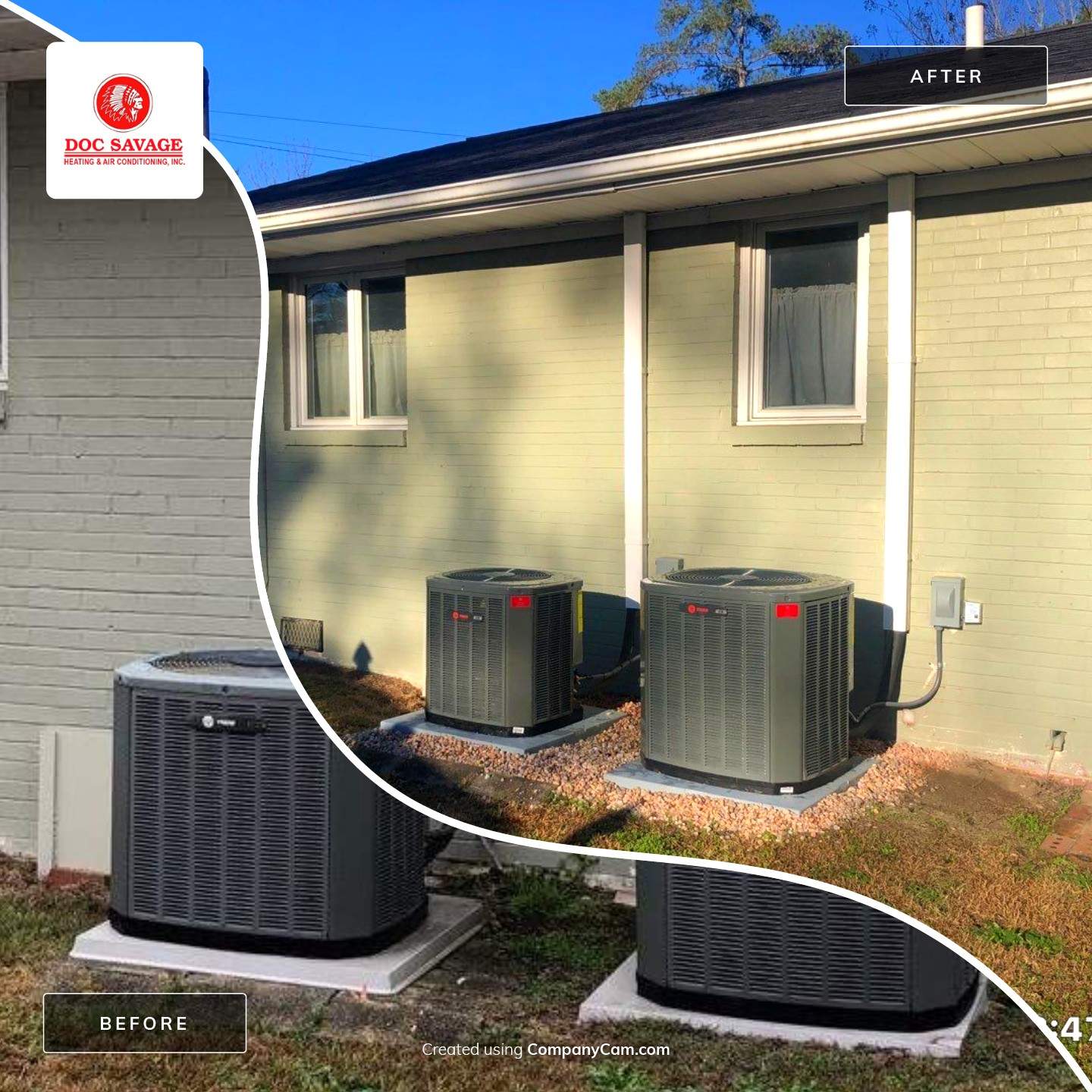 2 Heat Pump Systems Replaced by Doc Savage Heating and Air