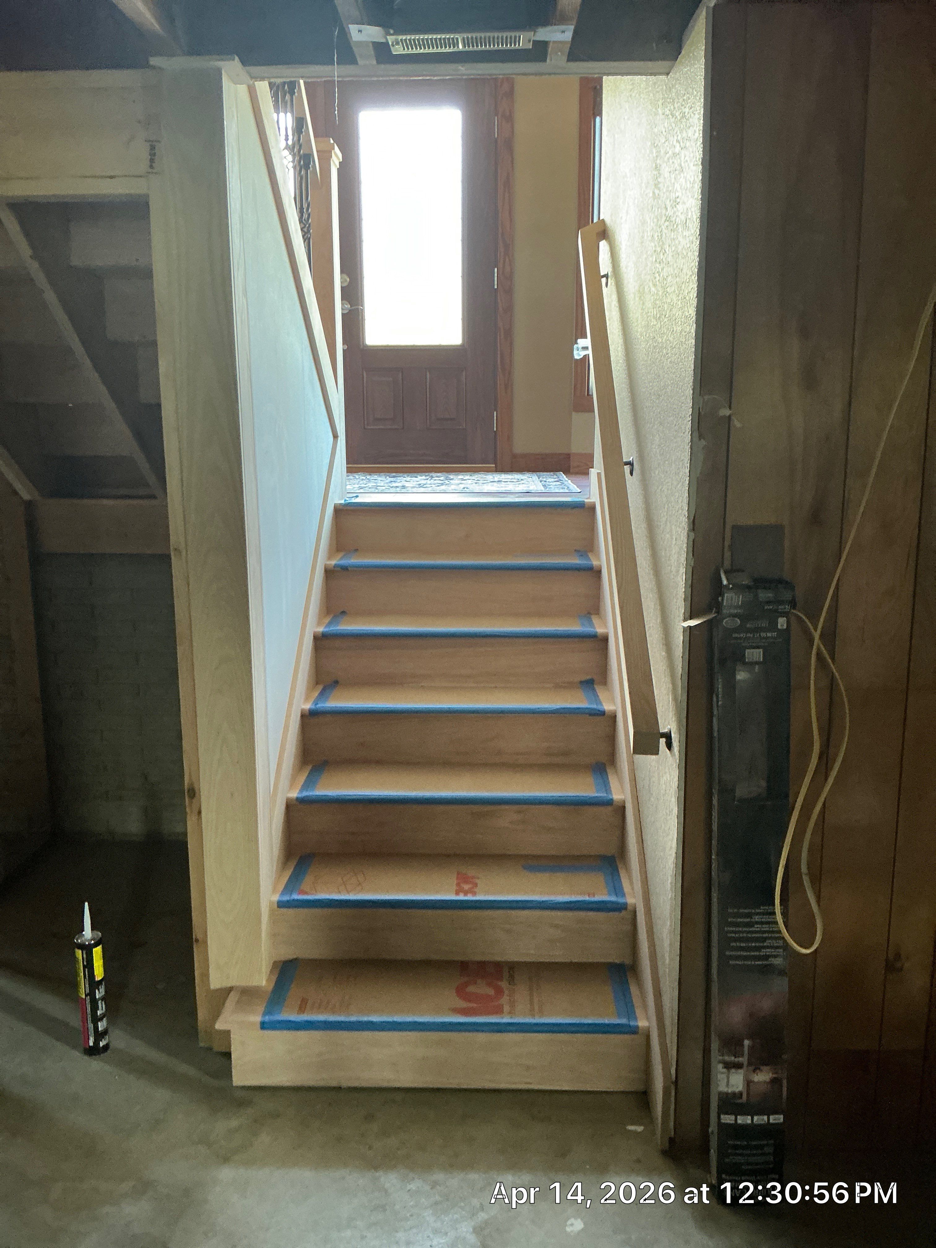 Stain, Lacquer and Seal New Steps by Midwest Paint LLC