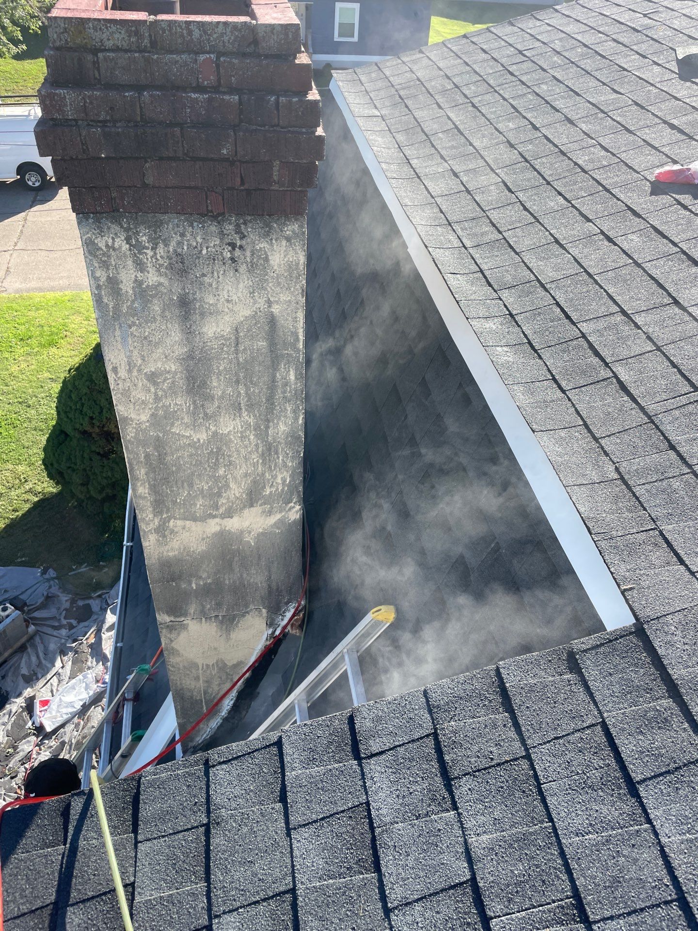 Residential Roofing Installation using GAF Timberline HDZ Charcoal by Rainstoppers Roofing