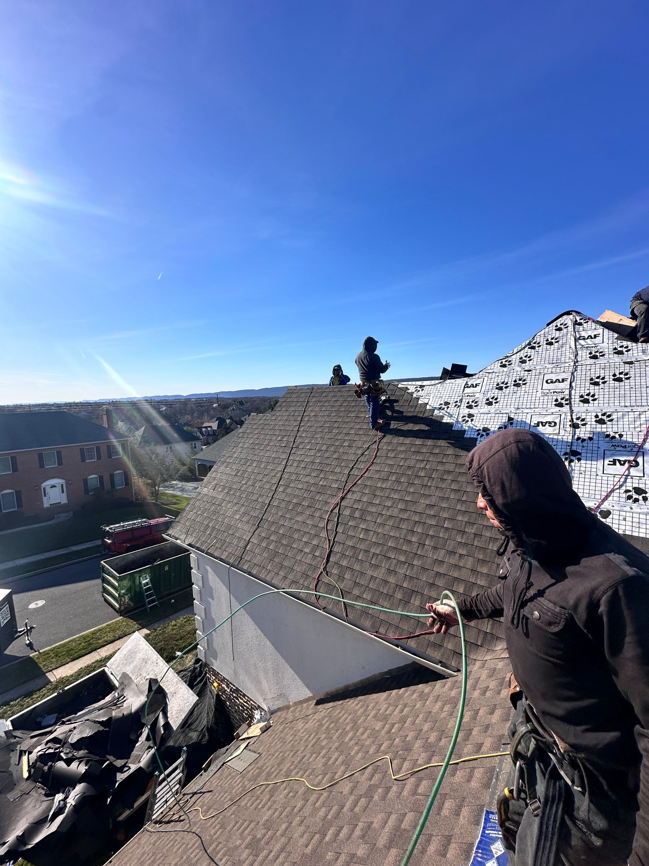 Residential Roofing Installation using Gaf Hdz Architectural Shingle by Teflon Roofing